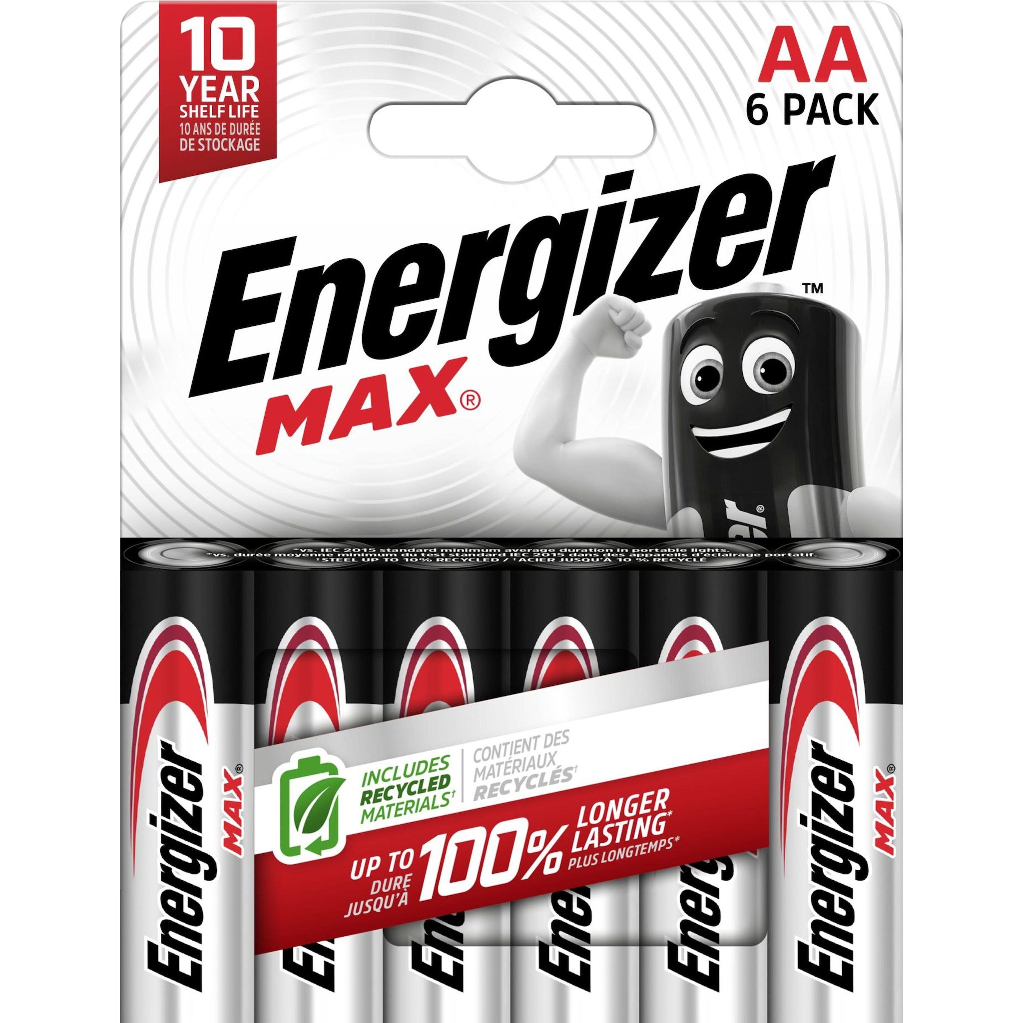 ENERGIZER Lot de 6 piles AA / LR06