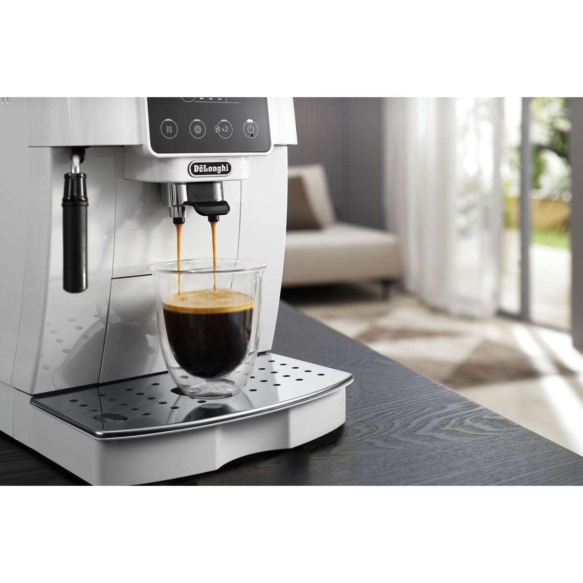 DELONGHI Machine à café expresso avec broyeur ECAM220.20.W - Blanc