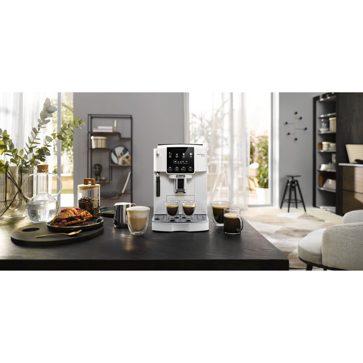 DELONGHI Machine à café expresso avec broyeur ECAM220.20.W - Blanc