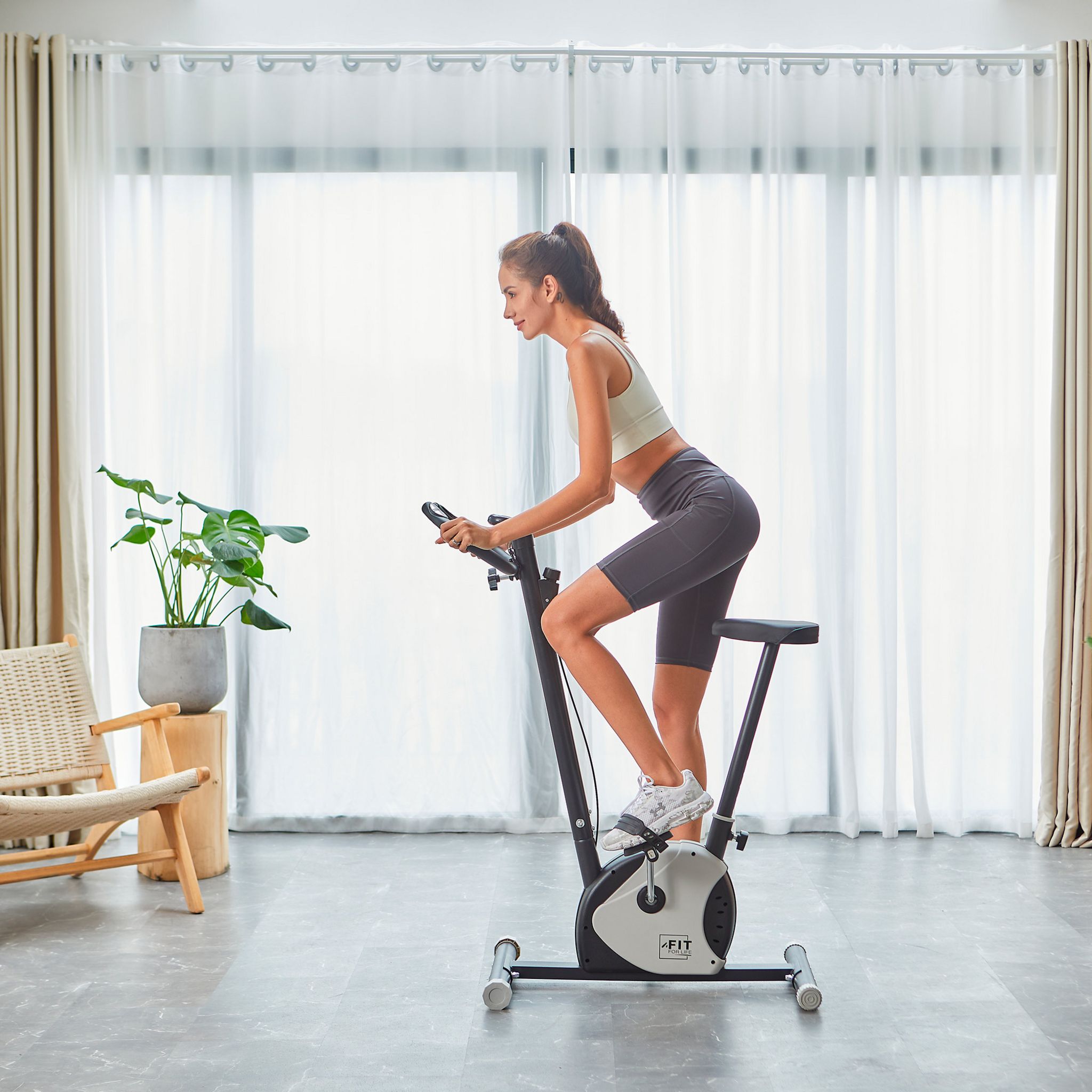 Voir la diapositive 6 : FIT FOR LIFE Vélo d'appartement Be Bike V2 - Noir