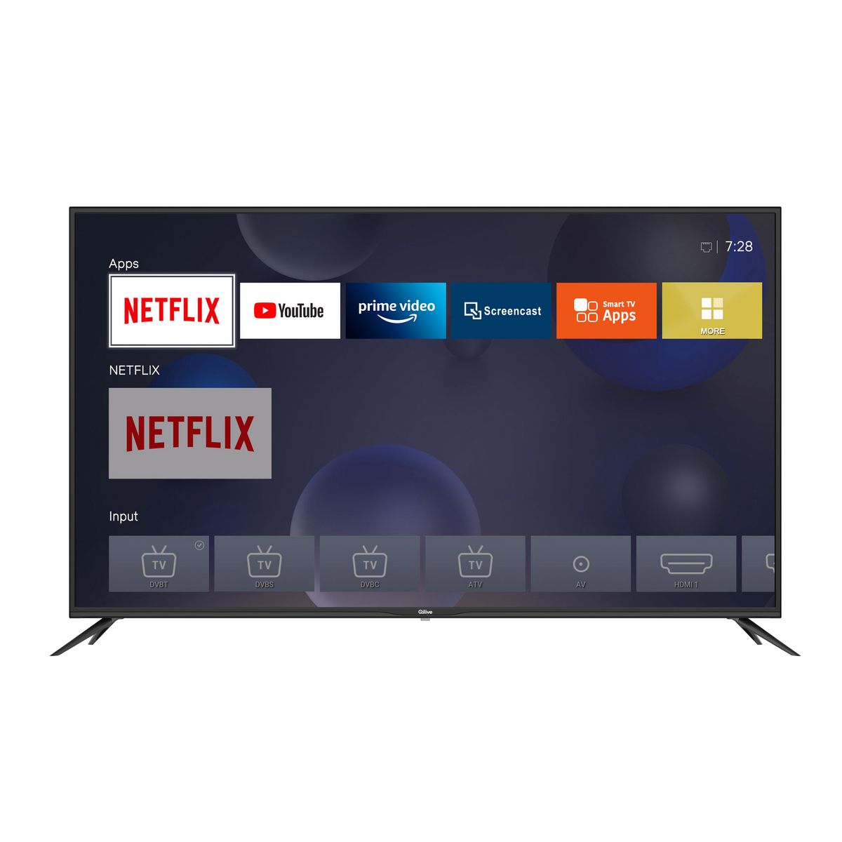 QILIVE Q55US221 TV DLED UHD 139 cm