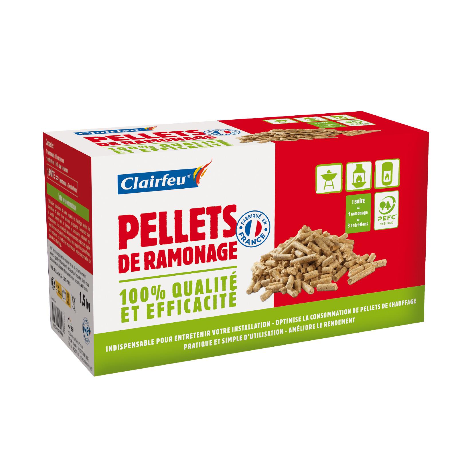 CLAIRFEU Pellets de ramonage 1,5kg