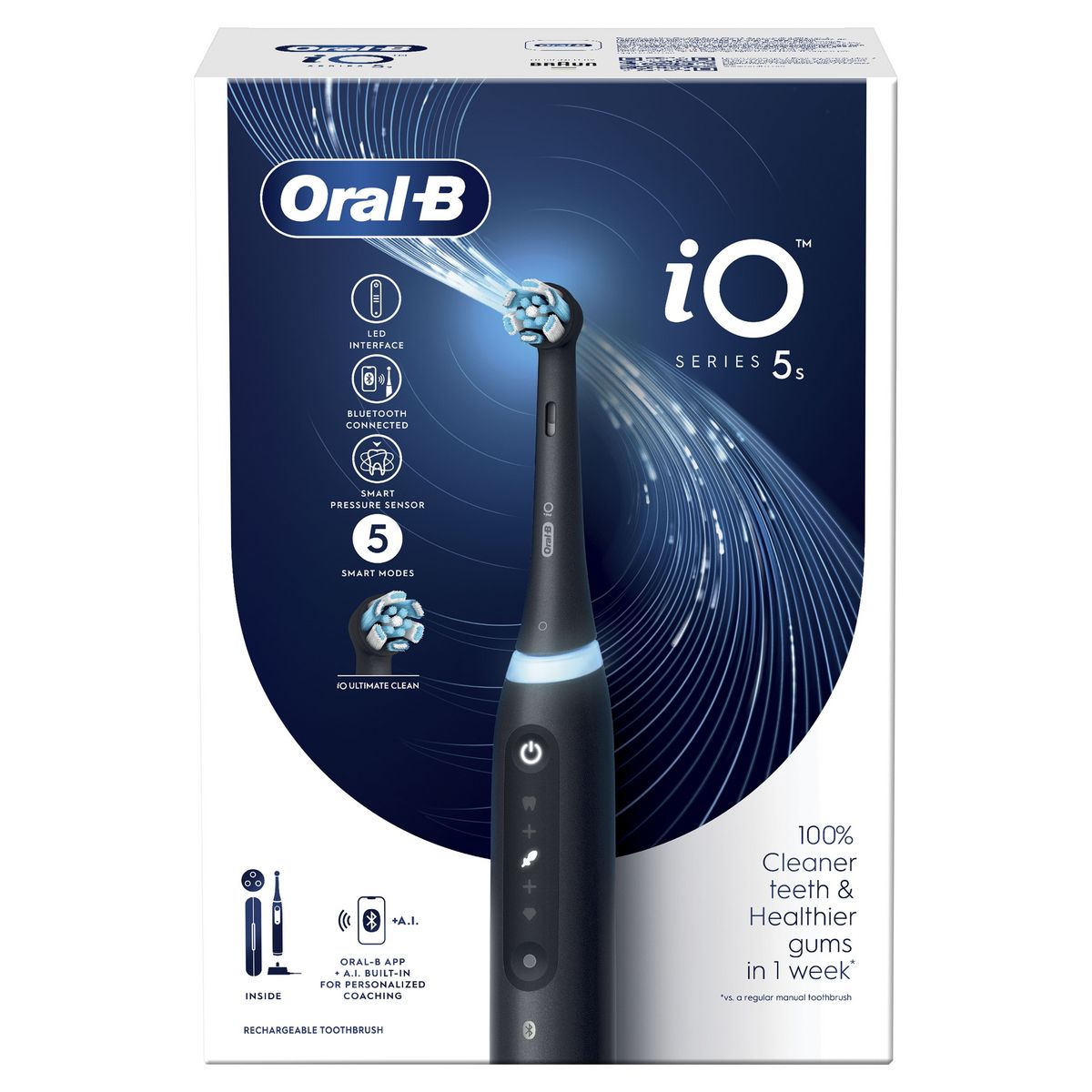 ORAL-B Brosse à dents électrique IO5 - Noir mat