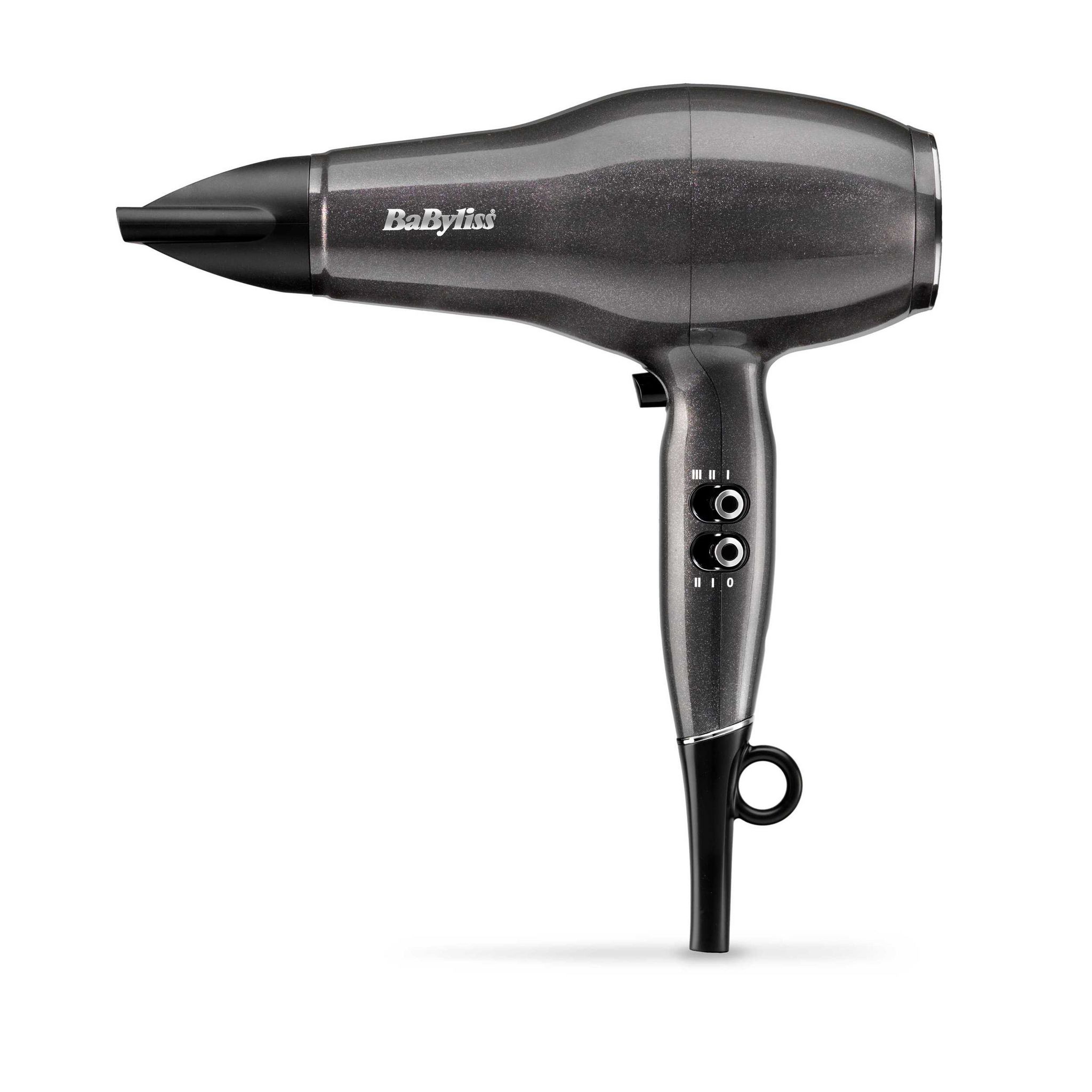 Voir la diapositive 3 : BABYLISS Sèche cheveux ionique avec diffuseur D6490DE - Gris