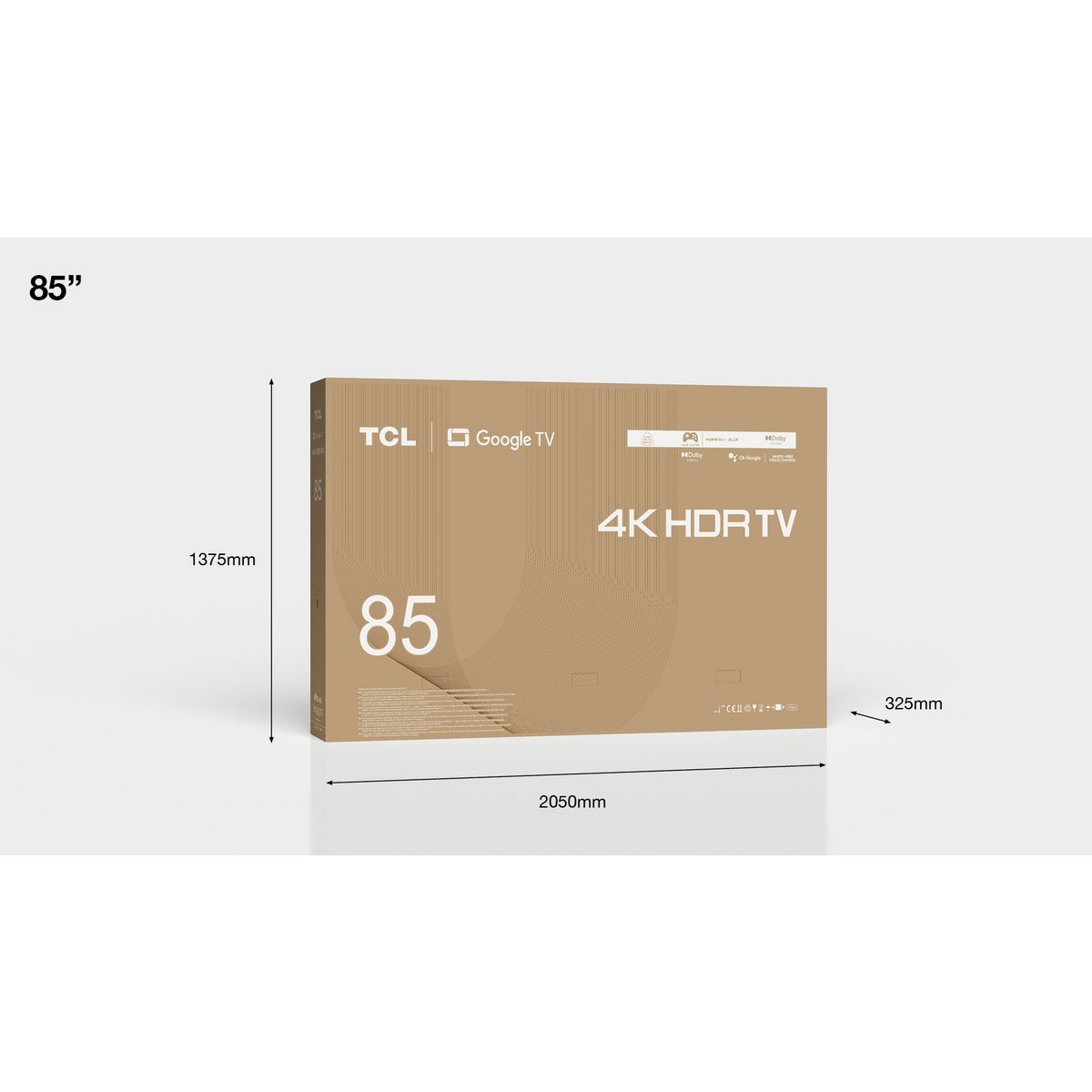 TCL 85P735 TV 4K HDR 214 cm Google TV