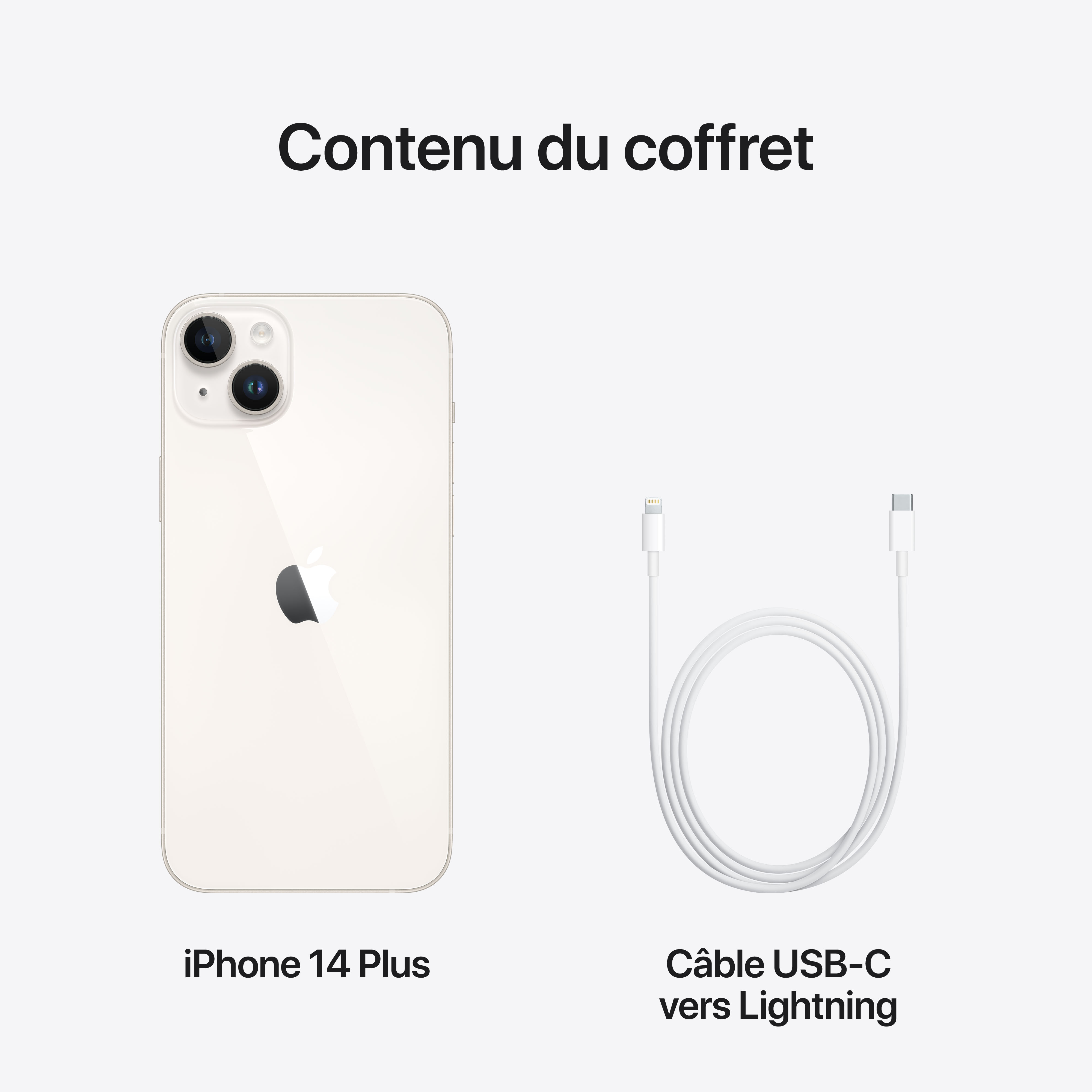 Voir la diapositive 10 : APPLE iPhone 14 Plus 512Go - Lumière Stellaire