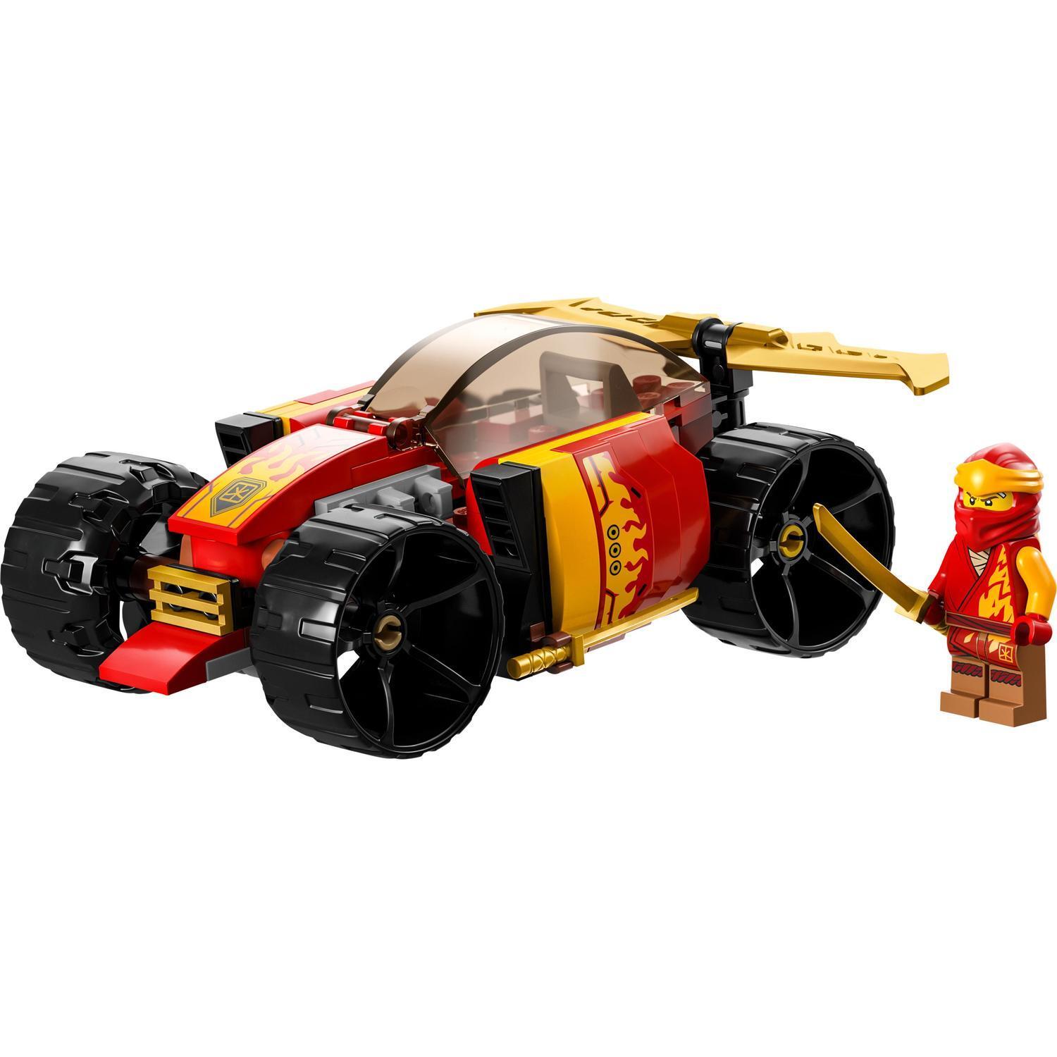 Voir la diapositive 2 : LEGO NINJAGO 71780 La Voiture de Course Ninja de Kai – Évolution, Jouet Voiture, 2-en-1