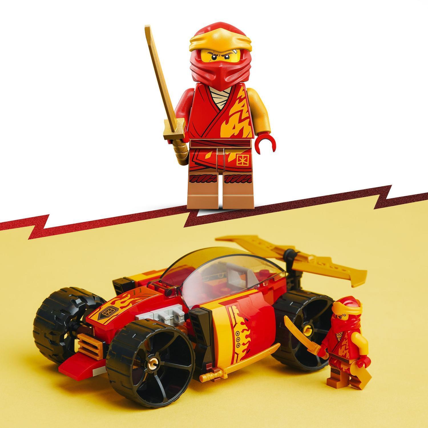 Voir la diapositive 5 : LEGO NINJAGO 71780 La Voiture de Course Ninja de Kai – Évolution, Jouet Voiture, 2-en-1