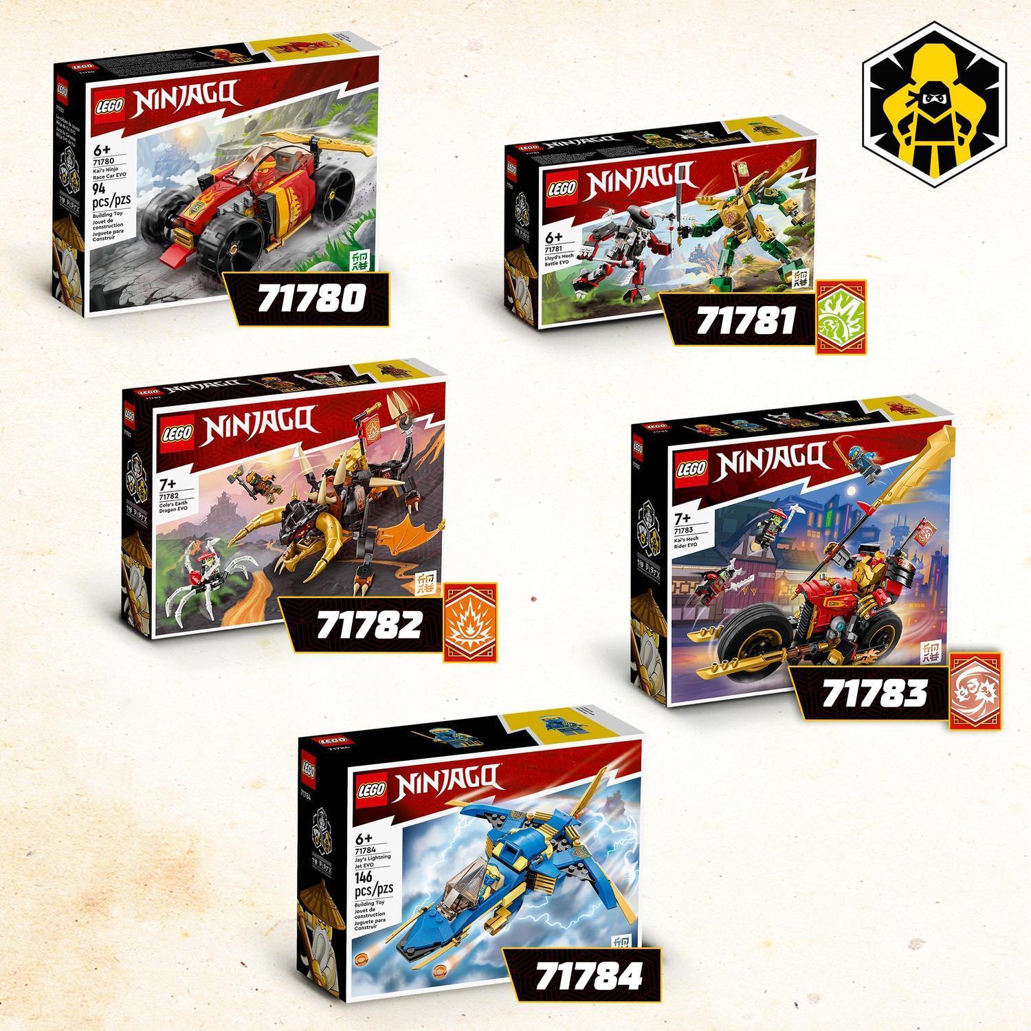 Voir la diapositive 6 : LEGO NINJAGO 71780 La Voiture de Course Ninja de Kai – Évolution, Jouet Voiture, 2-en-1