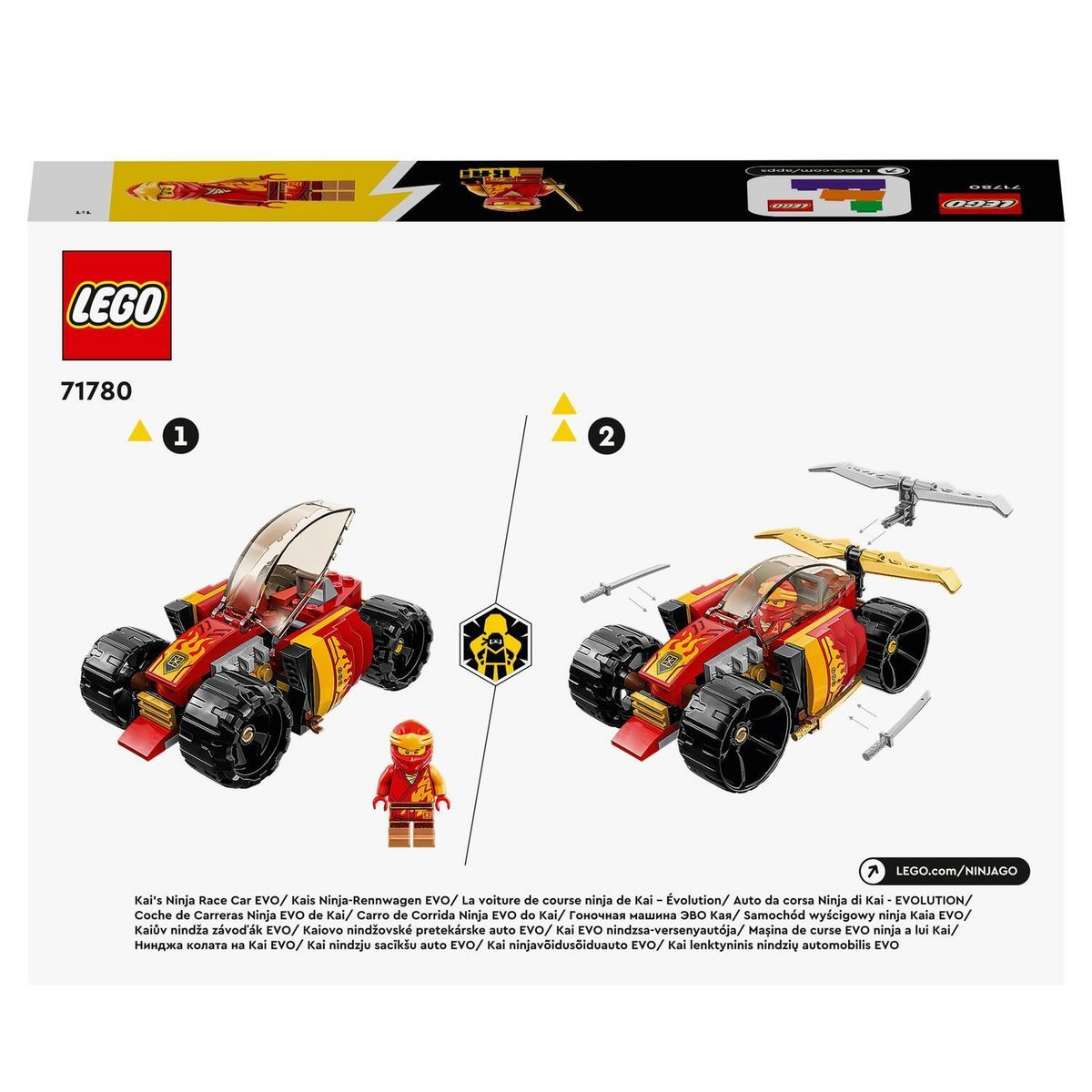LEGO Ninjago 71780 -  La voiture de course ninja de Kai
