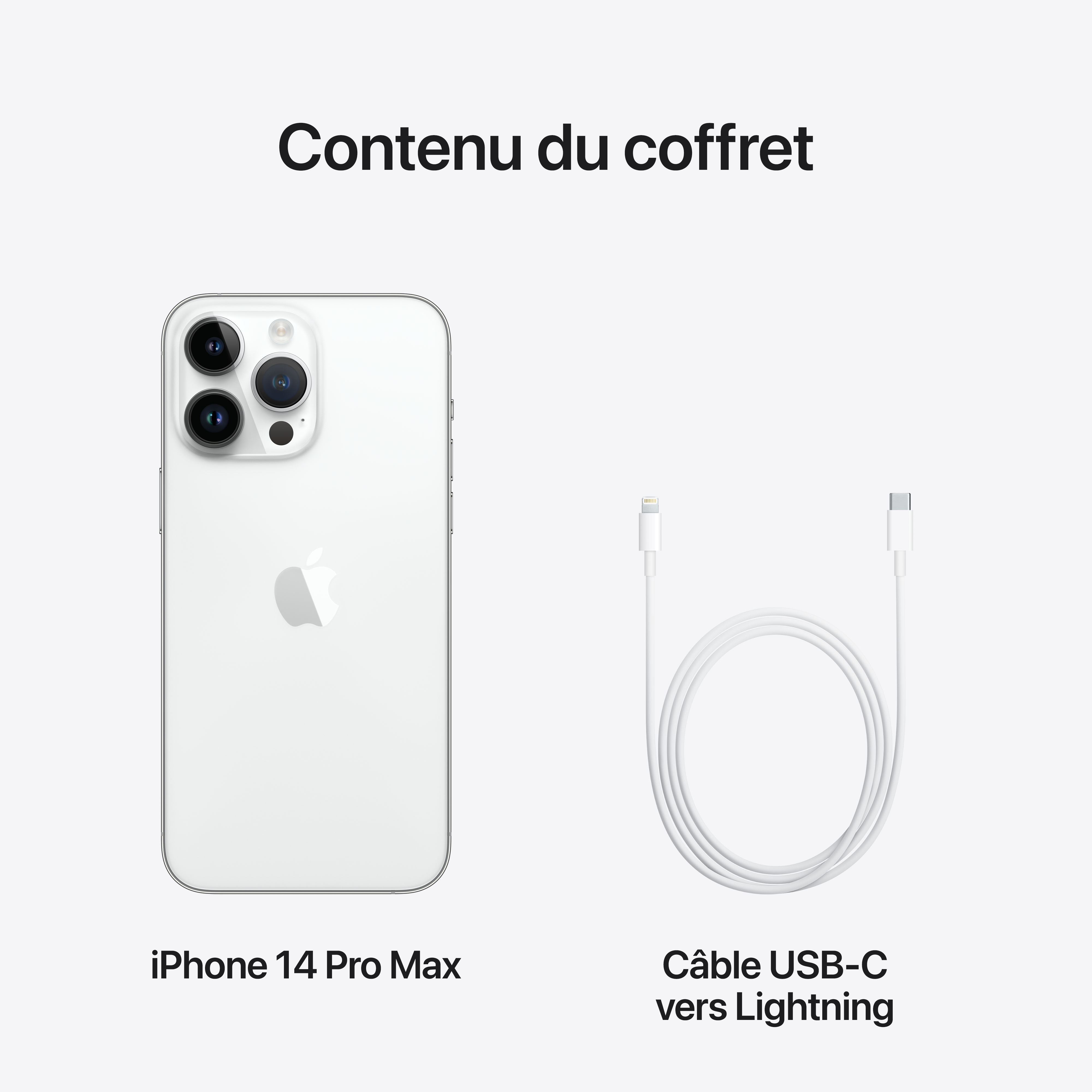 Voir la diapositive 10 : APPLE iPhone 14 Pro Max 128Go - Argent