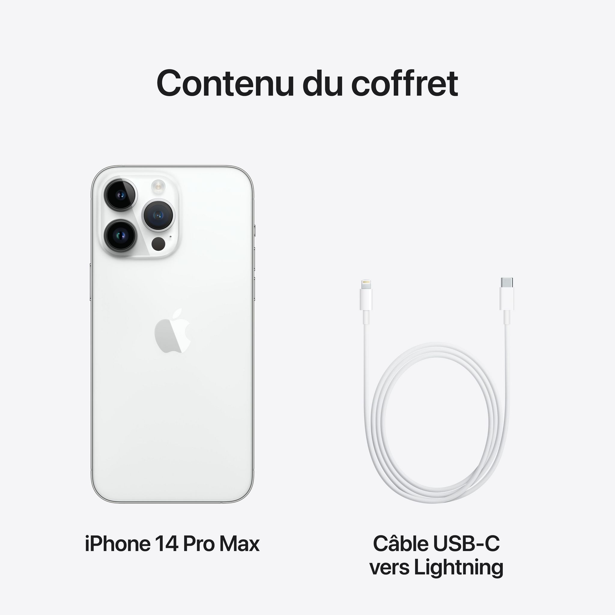 Voir la diapositive 10 : APPLE iPhone 14 Pro Max 1To - Argent