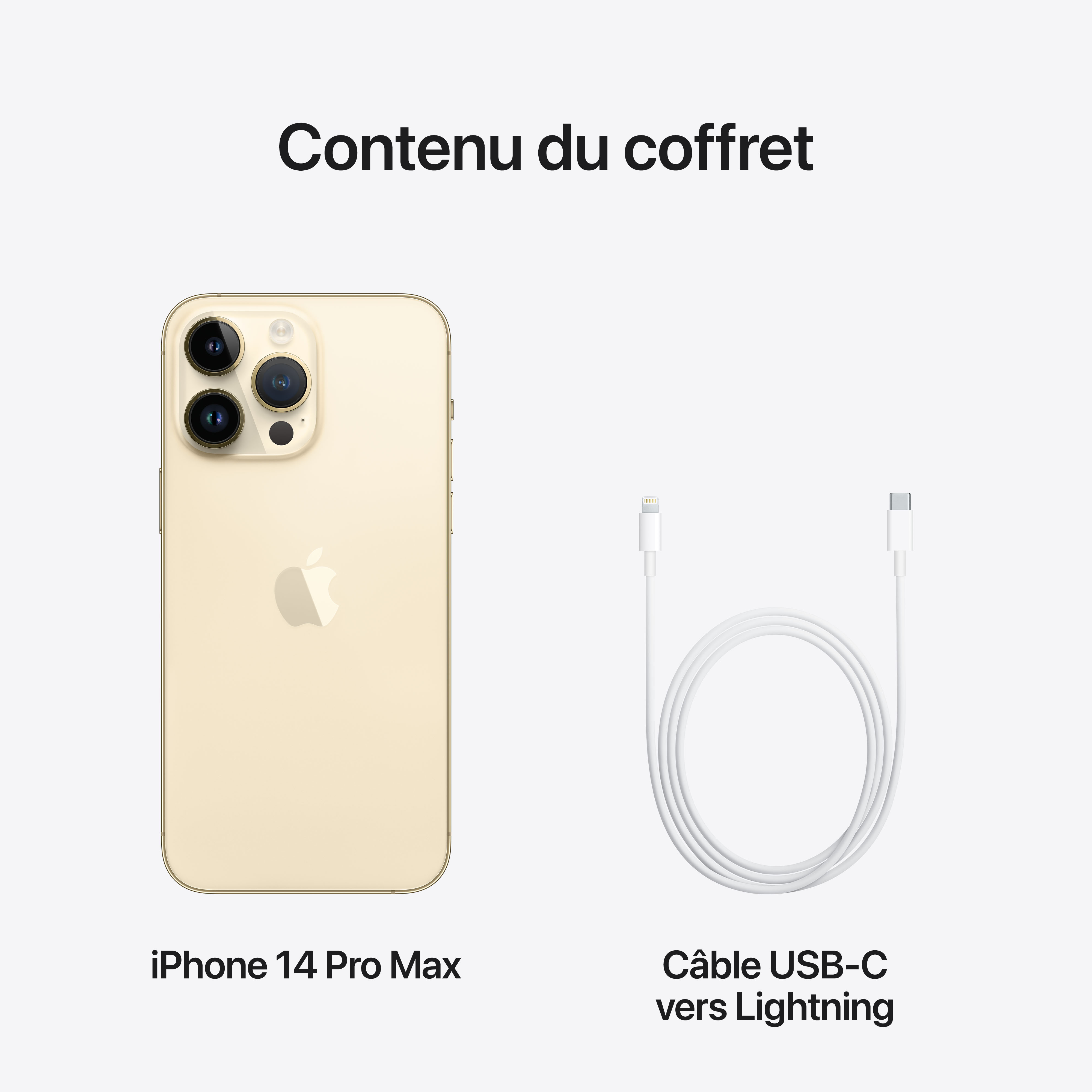 Voir la diapositive 10 : APPLE iPhone 14 Pro Max 256Go - Or