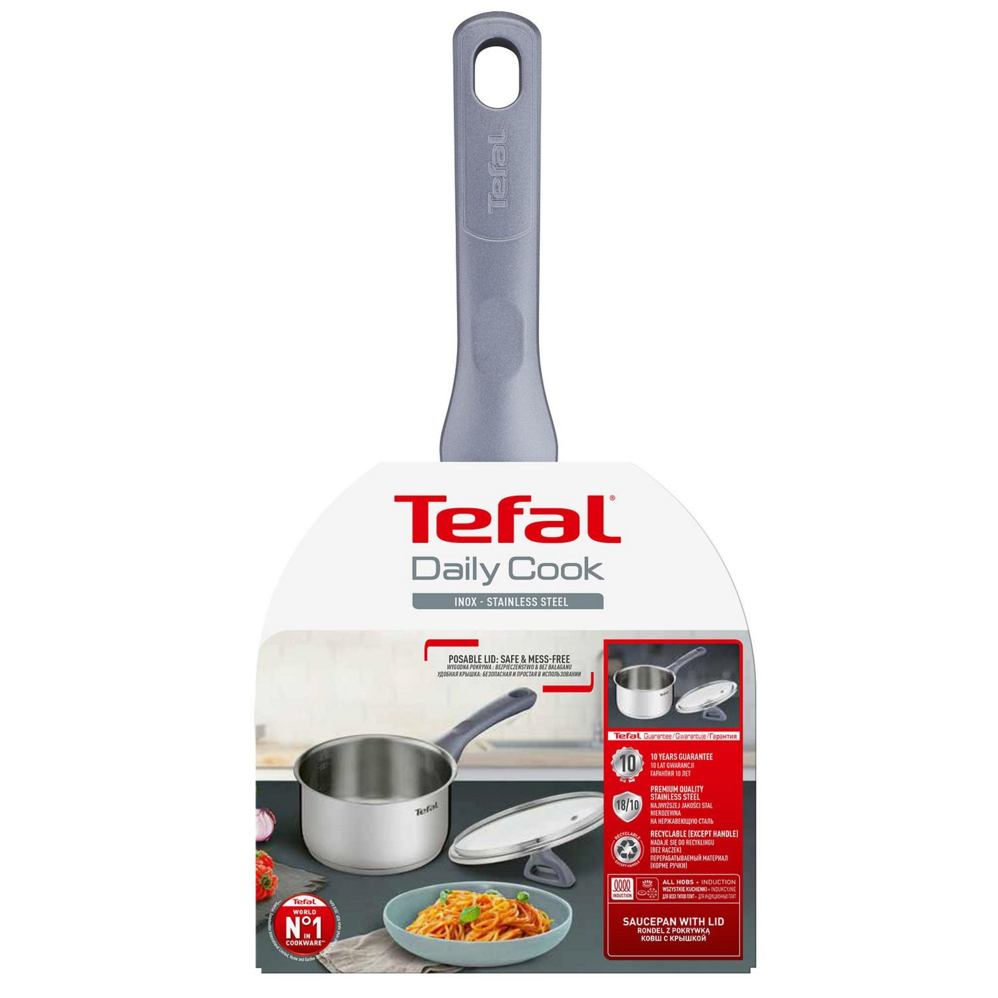 Voir la diapositive 7 : TEFAL Casserole induction 18 cm inox DAILY COOK