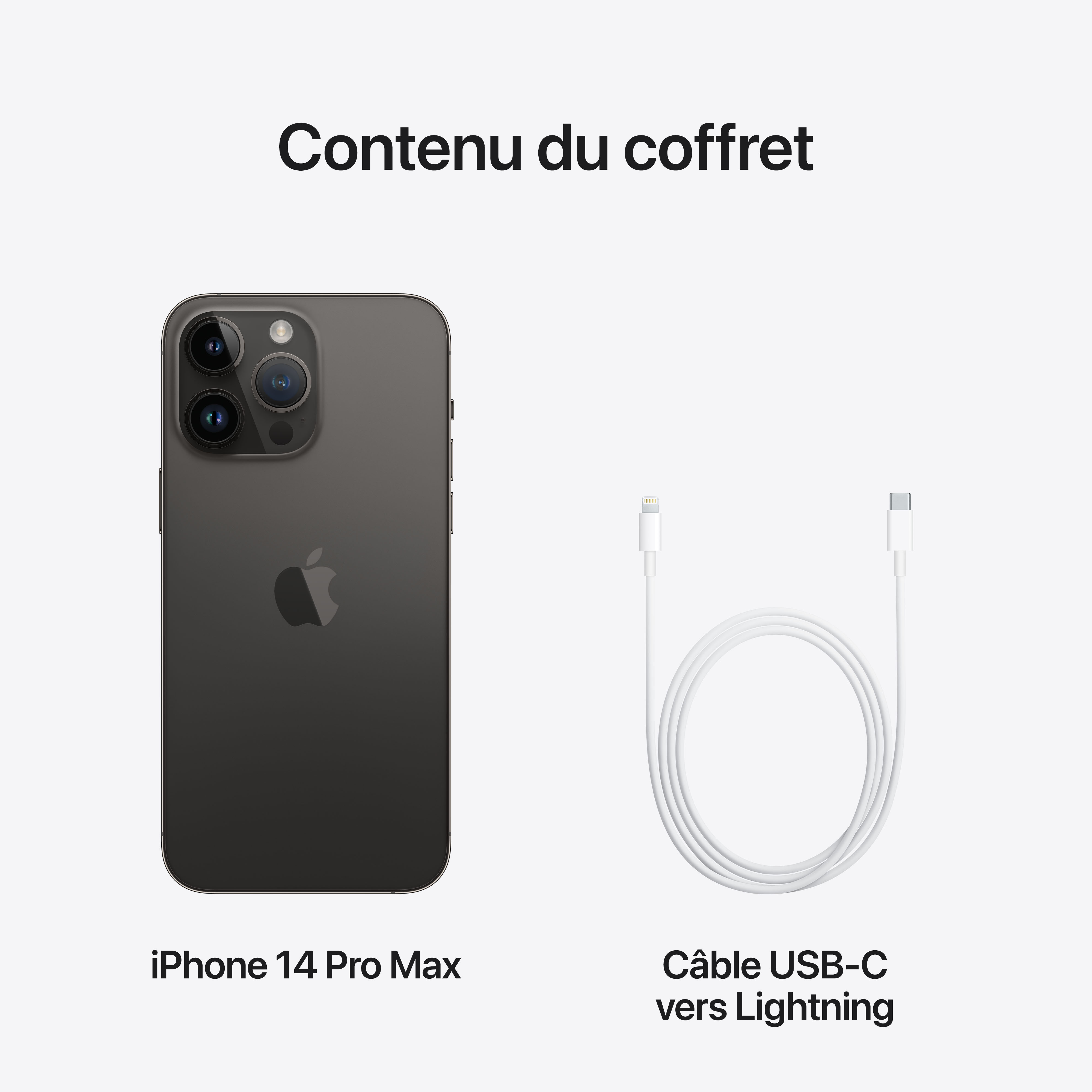 Voir la diapositive 10 : APPLE iPhone 14 Pro Max 128Go - Noir Sidéral