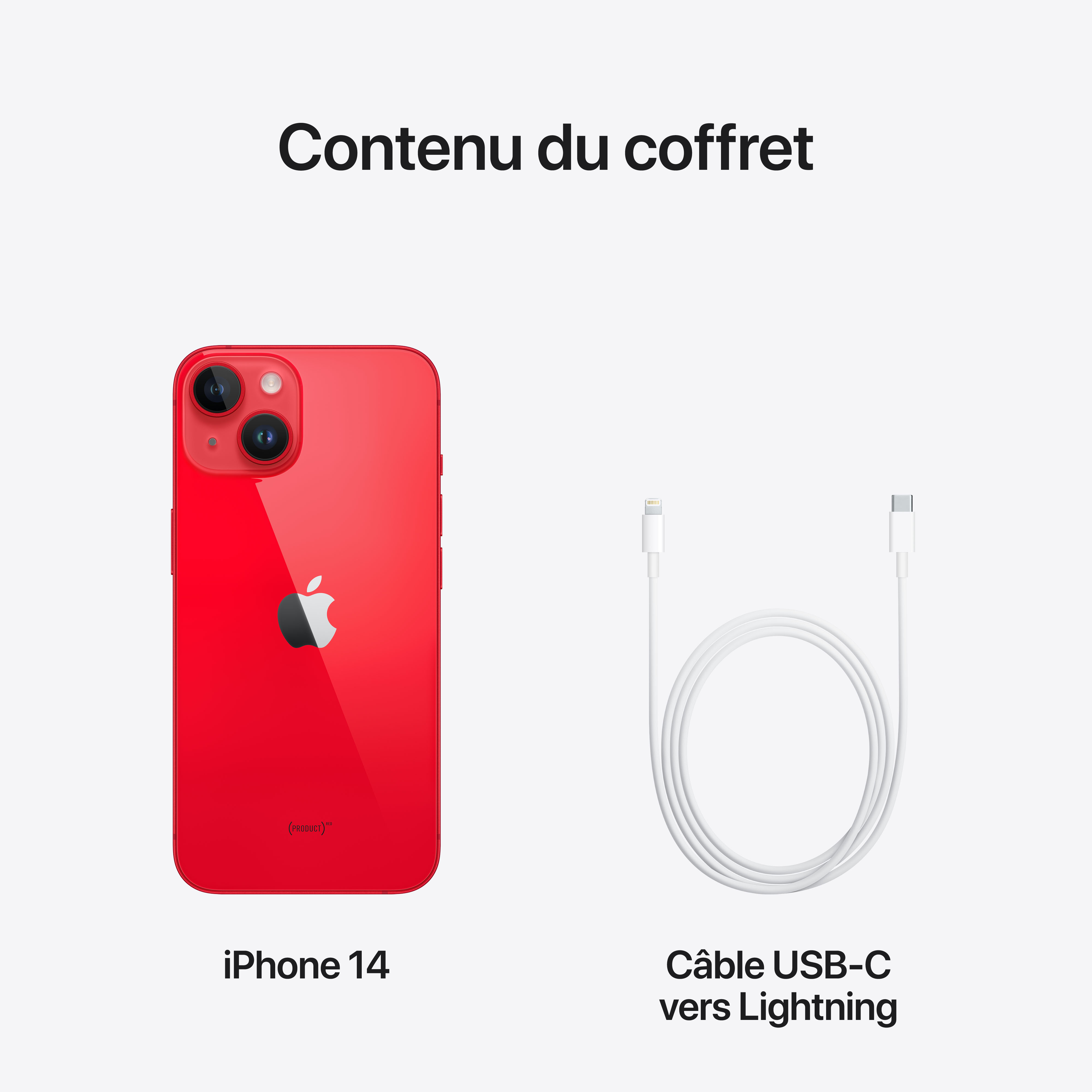 Voir la diapositive 10 : APPLE iPhone 14 128Go - Product Red