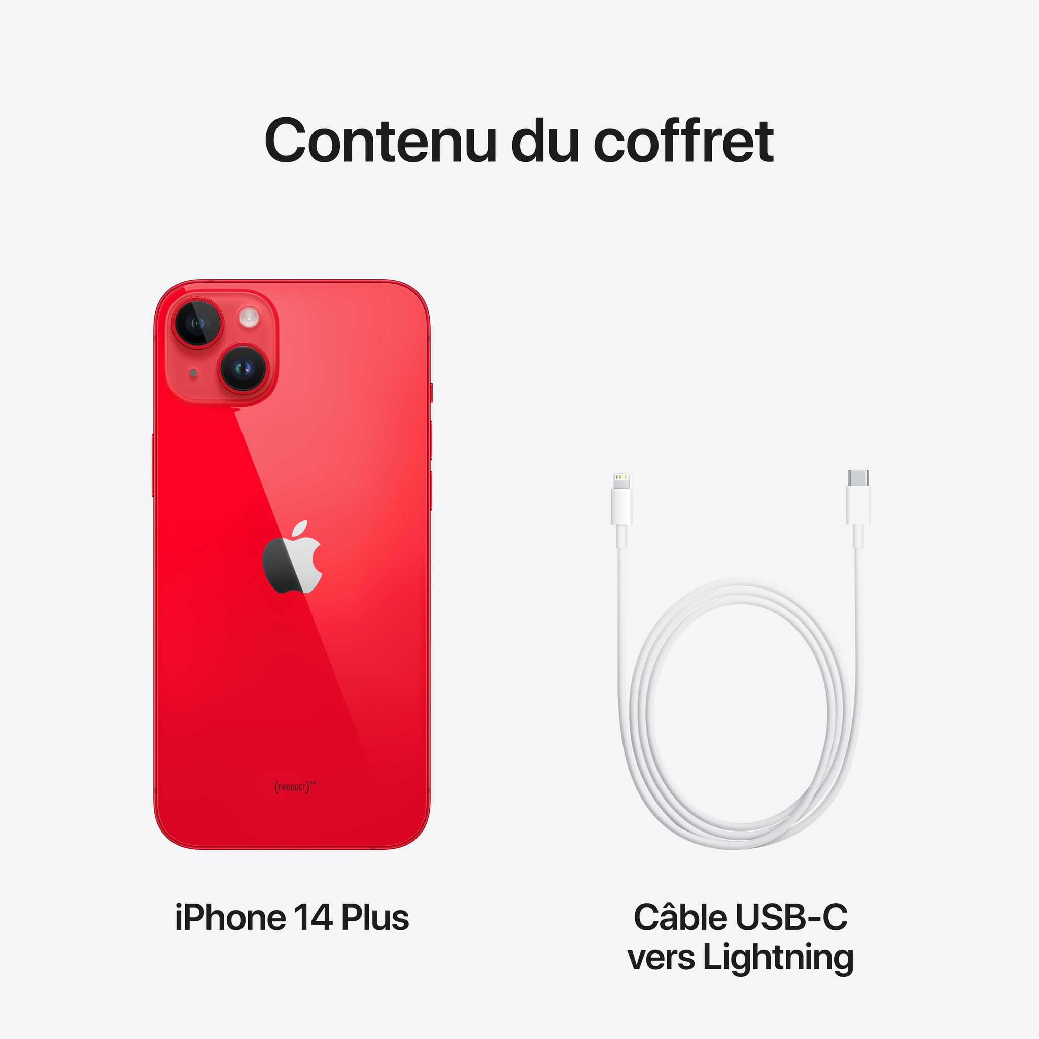 Voir la diapositive 10 : APPLE iPhone 14 Plus 256Go - Product Red