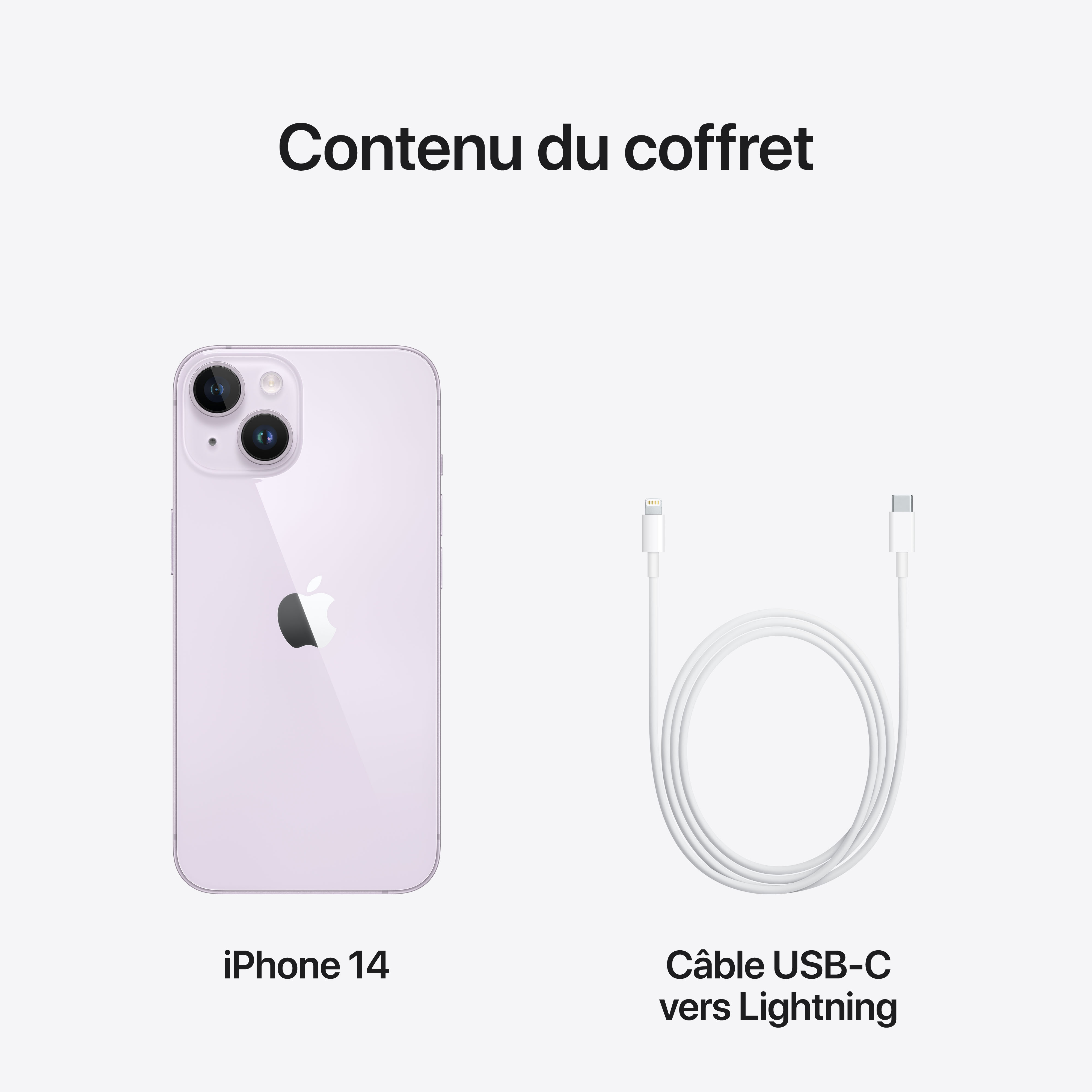 Voir la diapositive 10 : APPLE iPhone 14 256Go - Mauve