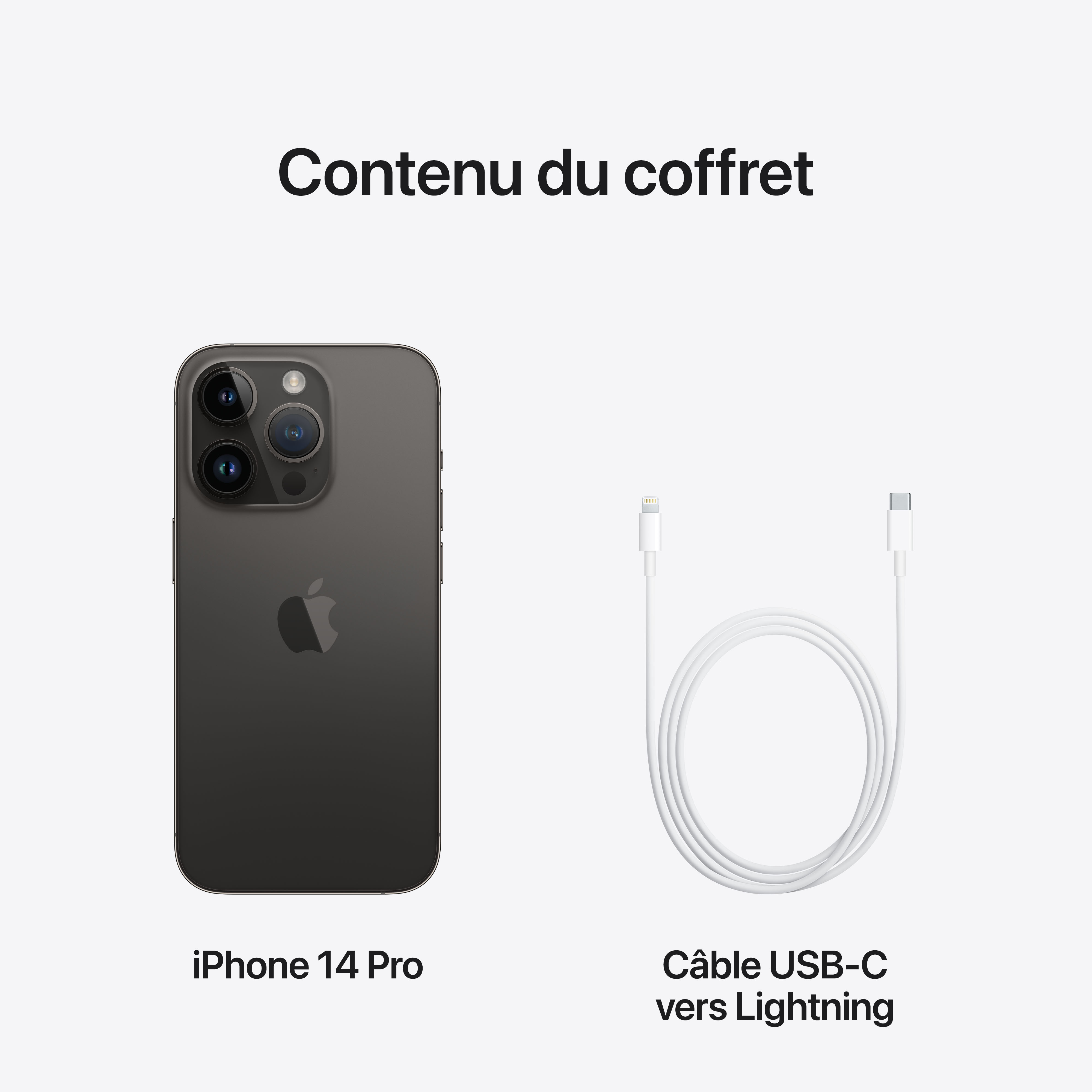 Voir la diapositive 10 : APPLE iPhone 14 Pro 1To - Noir Sidéral