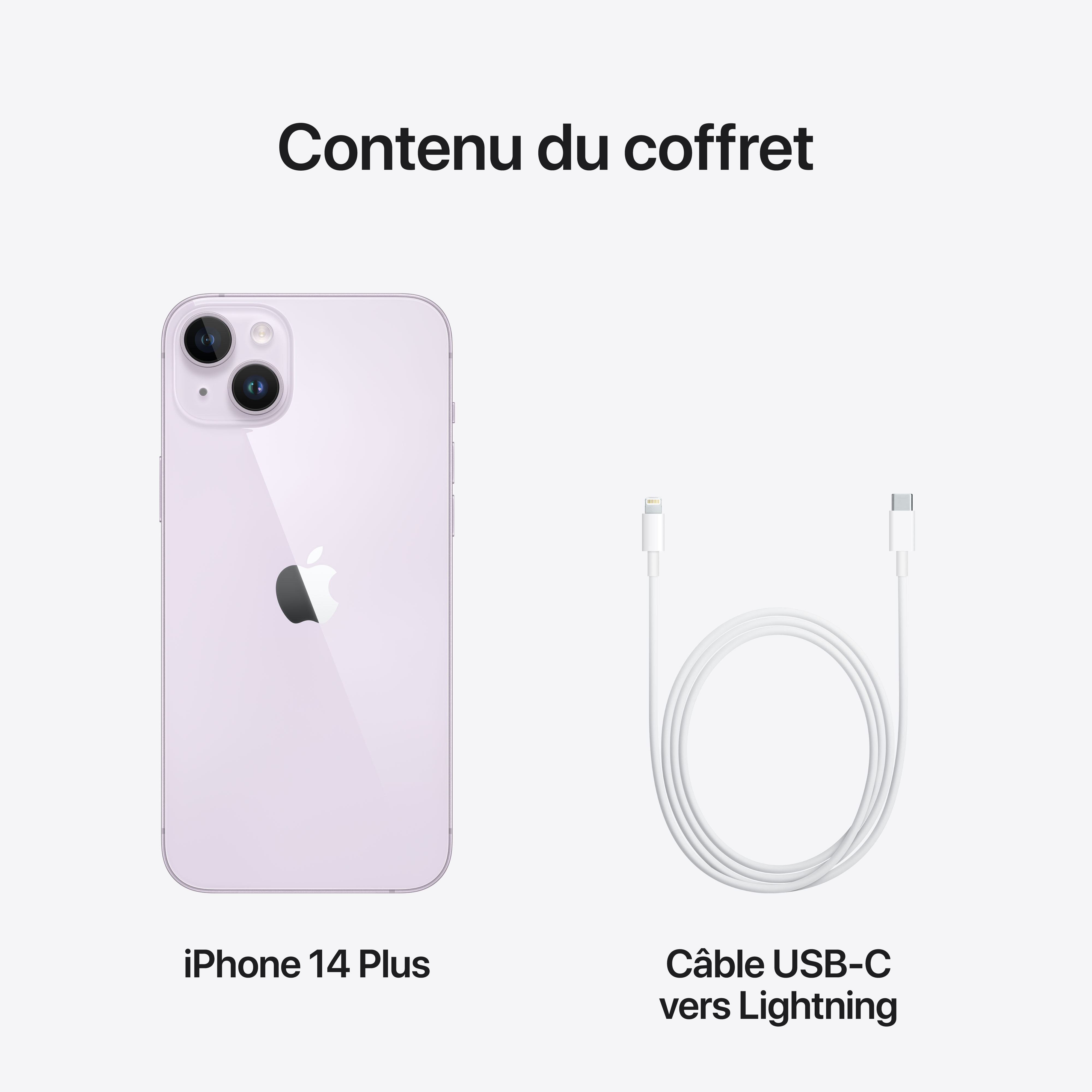 Voir la diapositive 10 : APPLE iPhone 14 Plus 256Go - Mauve