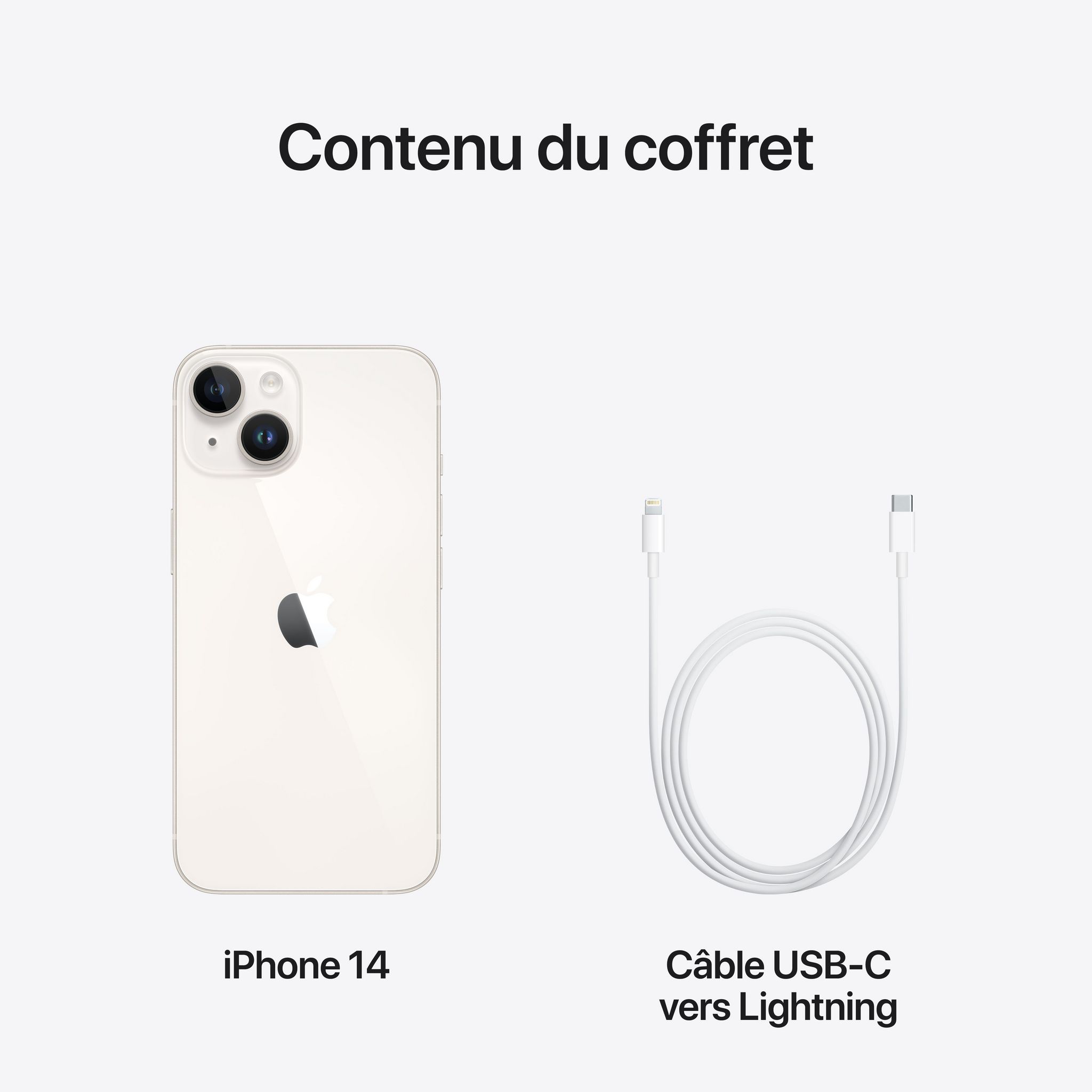 Voir la diapositive 10 : APPLE iPhone 14 256Go - Lumière Stellaire