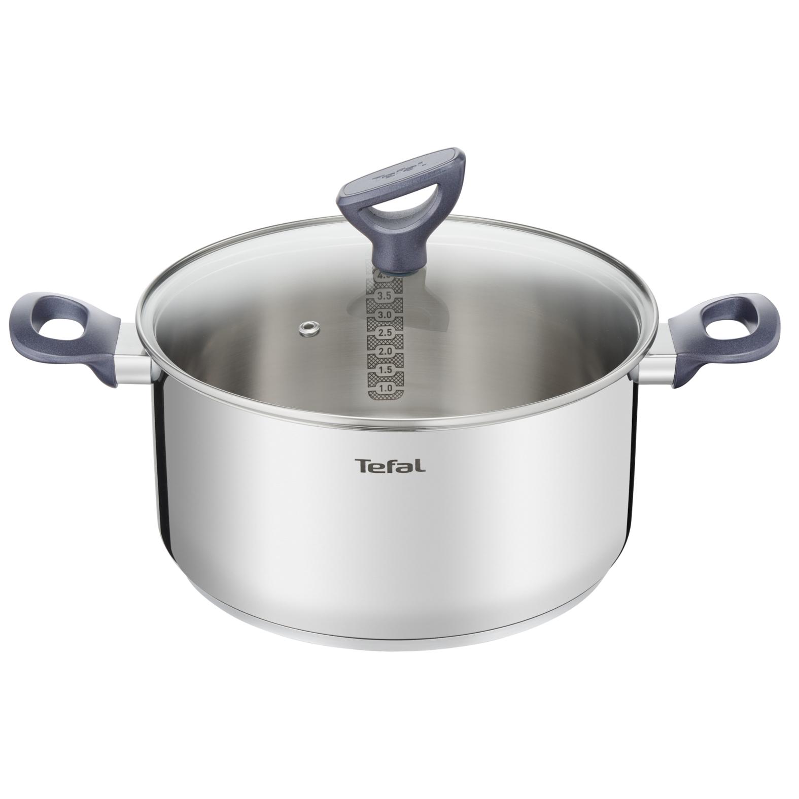 Voir la diapositive 3 : TEFAL Faitout induction 24 cm inox DAILY COOK