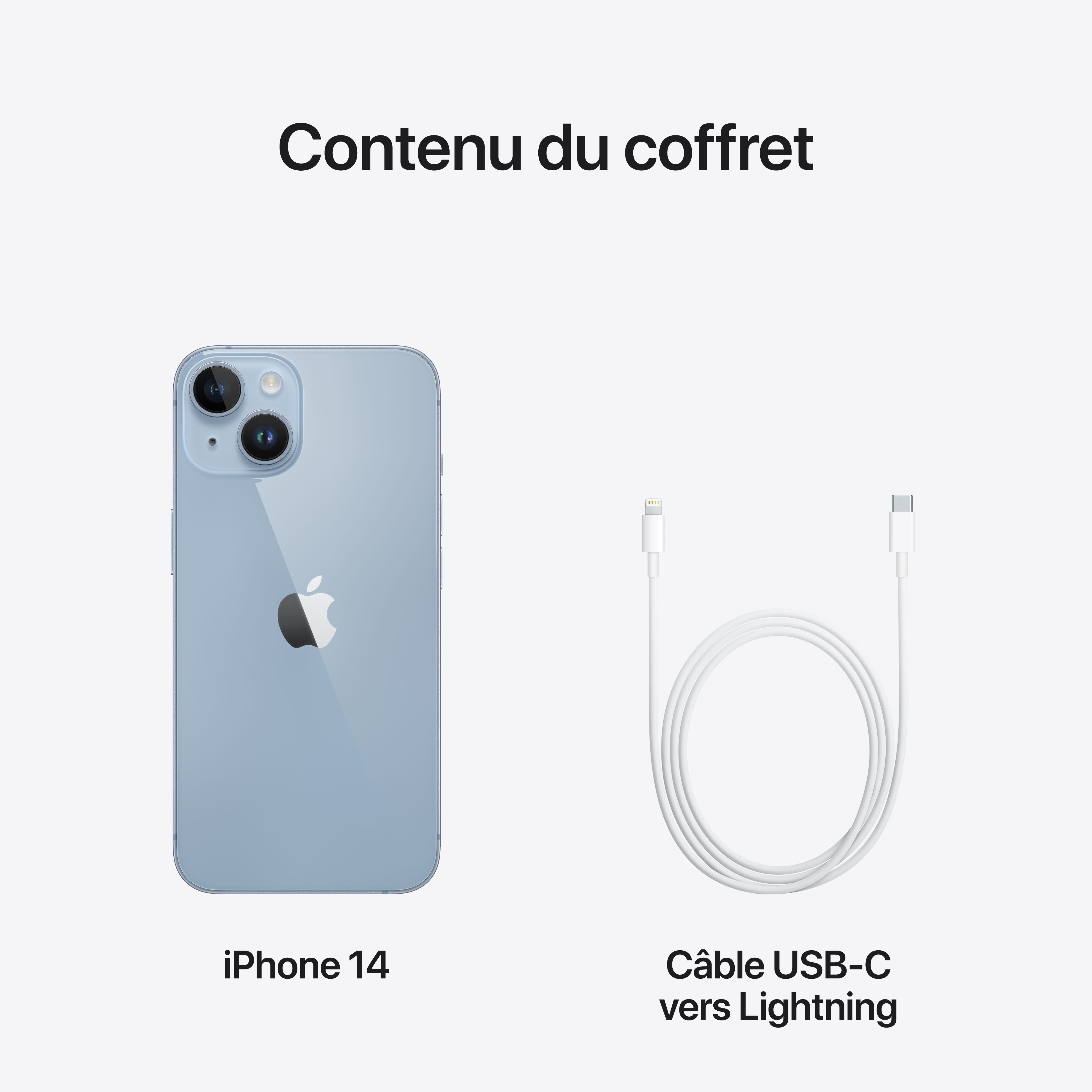 Voir la diapositive 10 : APPLE iPhone 14 256Go - Bleu