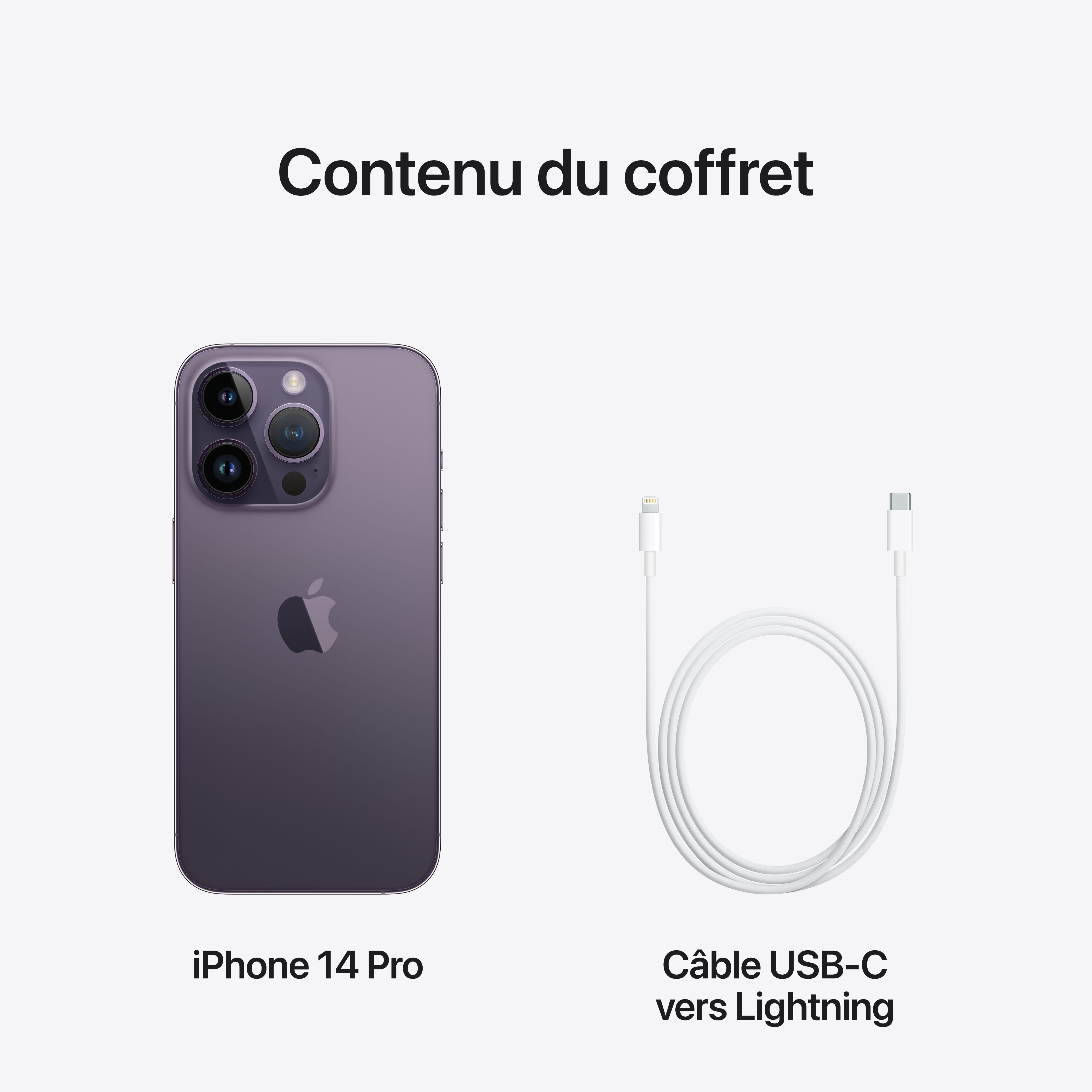 Voir la diapositive 10 : APPLE iPhone 14 Pro 256Go - Violet Intense