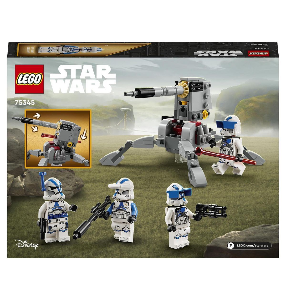 LEGO Star Wars 75345 - Pack de combat des Clone-Troopers de la 501ème légion