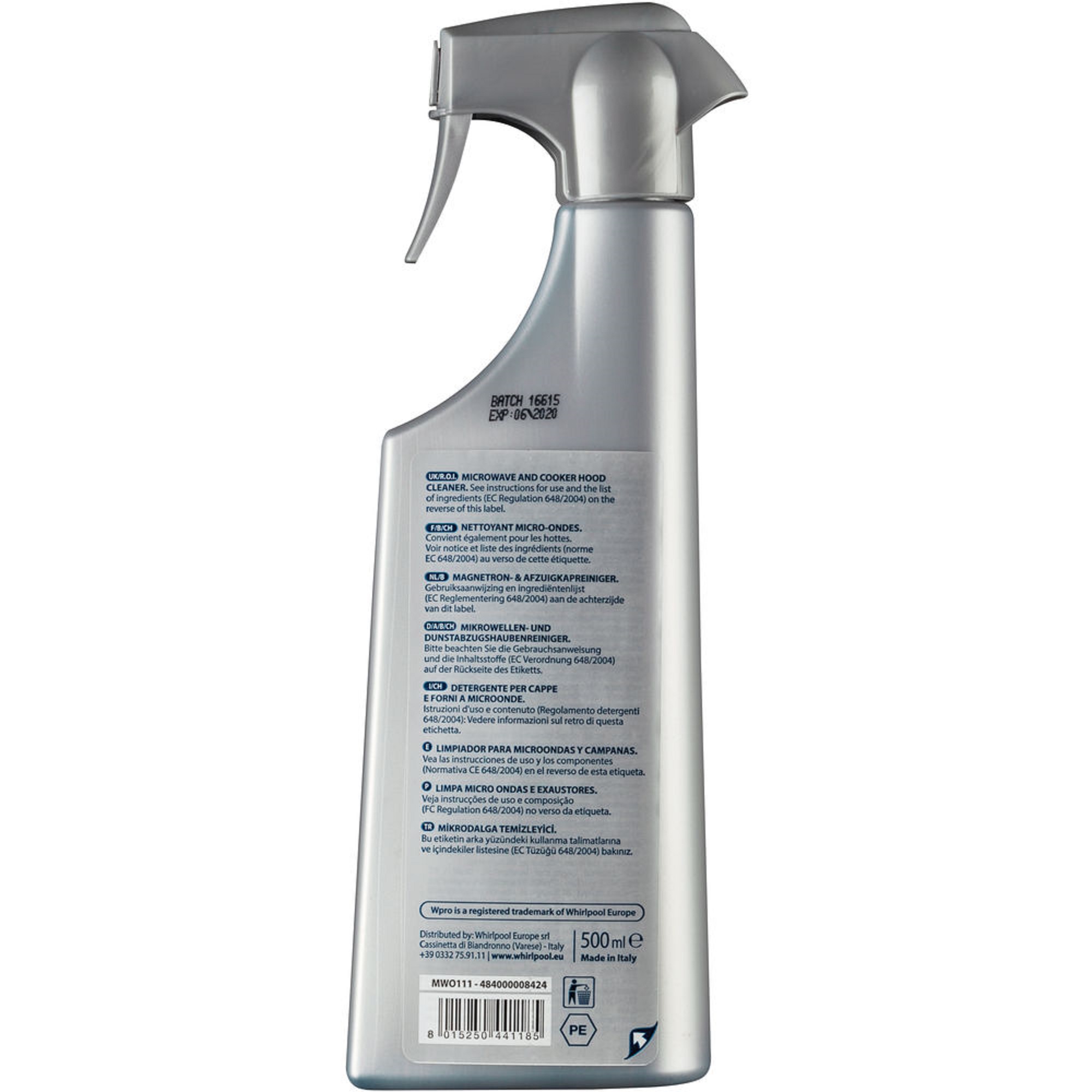 Voir la diapositive 2 : WPRO Spray nettoyant micro-ondes MWO111 - Gris