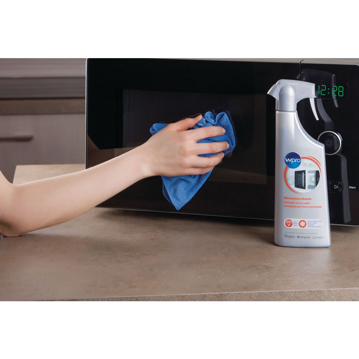 WPRO Spray nettoyant micro-ondes MWO111 - Gris