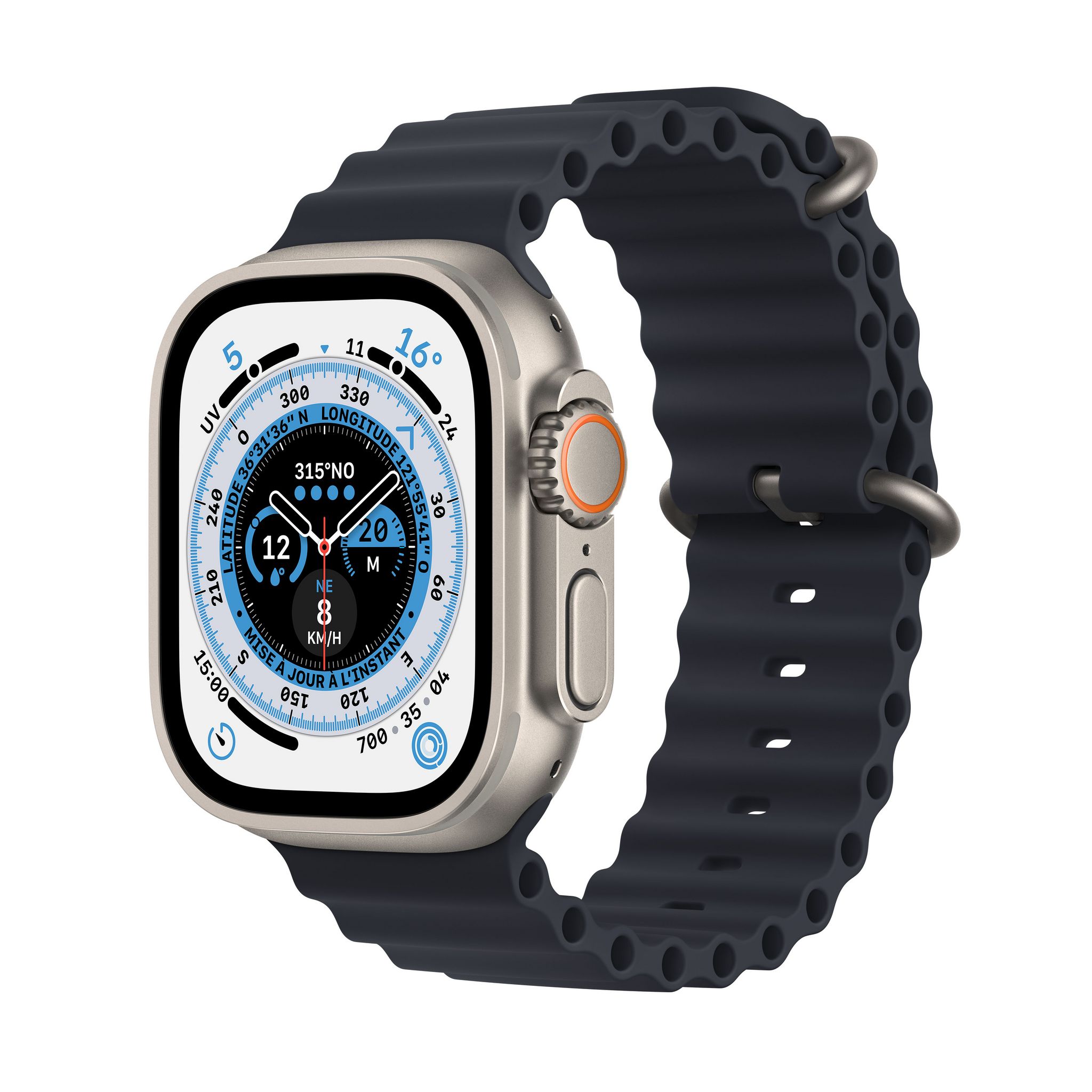 Voir la diapositive 1 : APPLE Watch Ultra M/L 49mm - Océan minuit