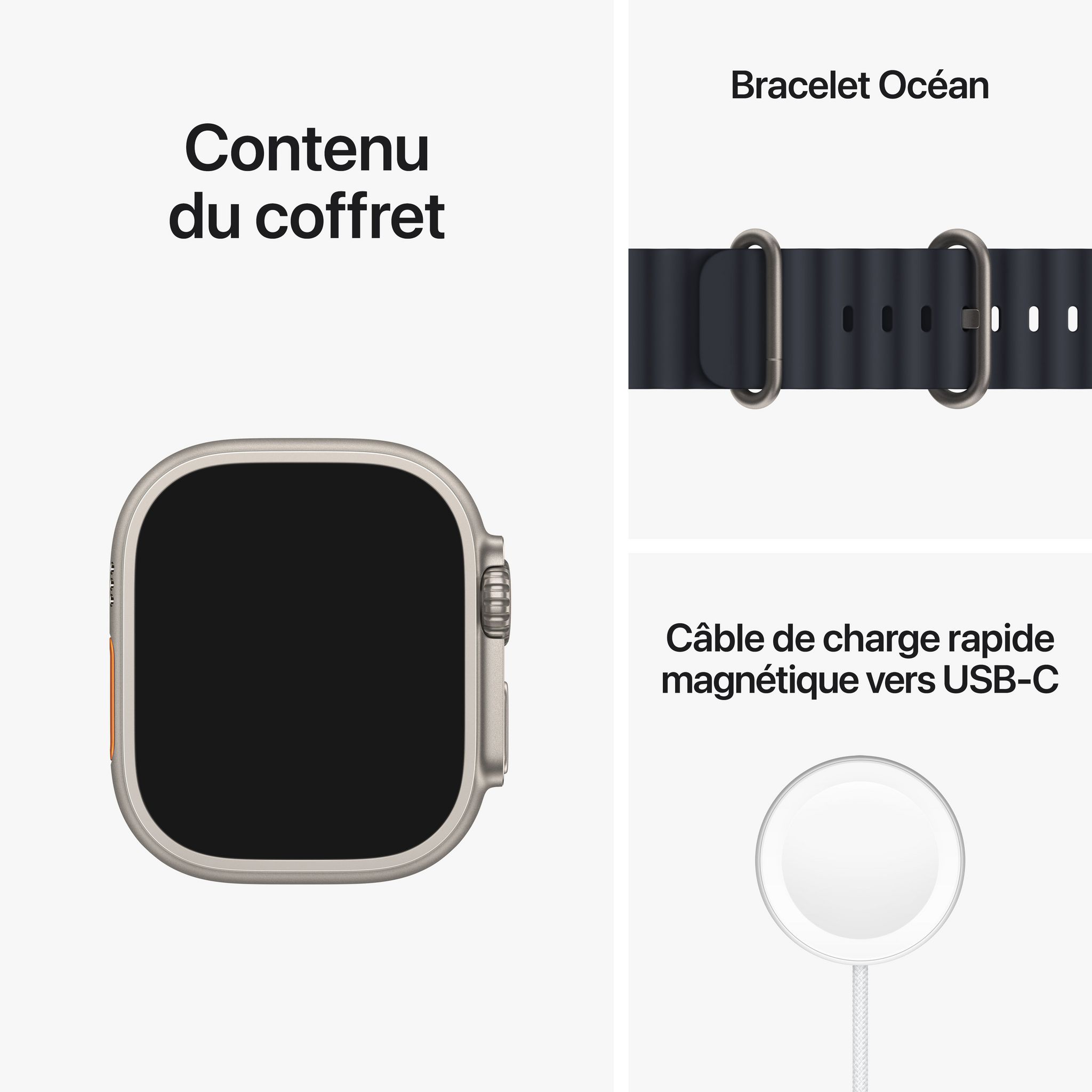 Voir la diapositive 5 : APPLE Watch Ultra M/L 49mm - Océan minuit
