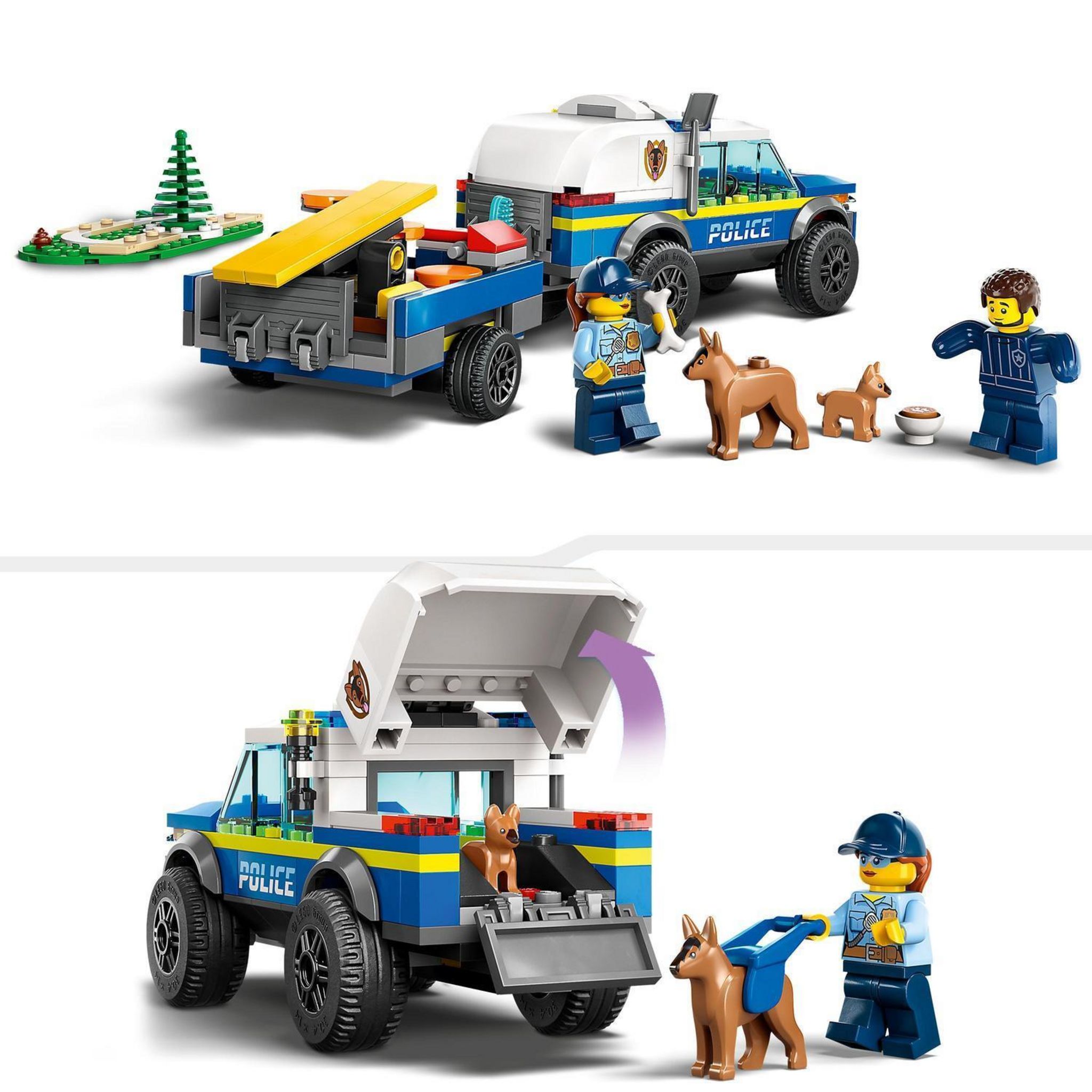 Voir la diapositive 4 : LEGO City 60369 - Dressage des chiens policiers