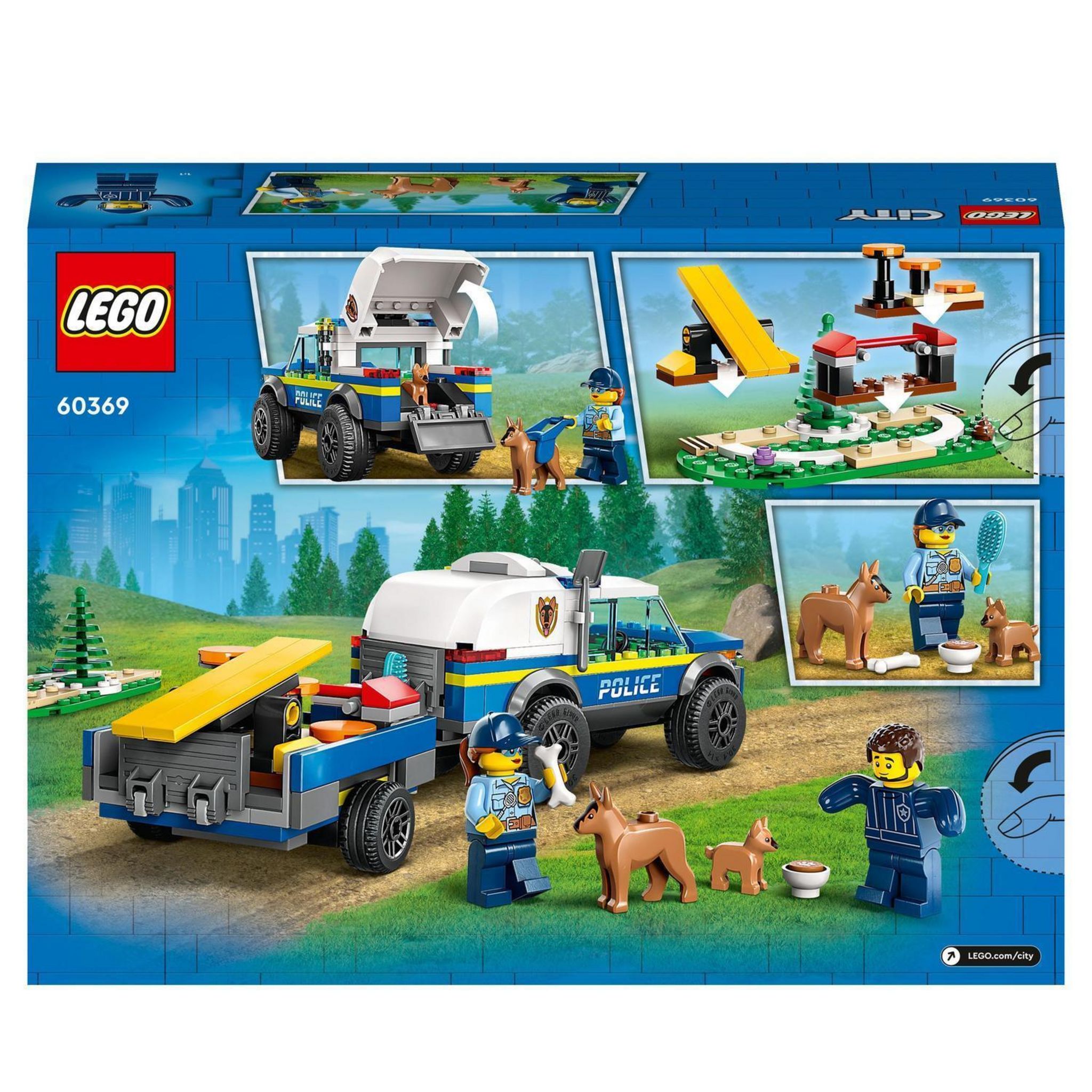 Voir la diapositive 8 : LEGO City 60369 - Dressage des chiens policiers