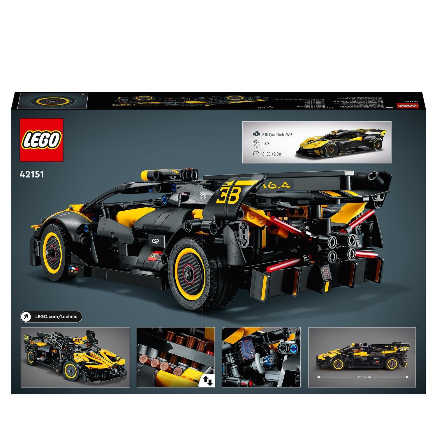 Voir la diapositive 8 : LEGO Technic 42151 Le Bolide Bugatti - Jouet Voiture de course pour enfants dès 9 ans