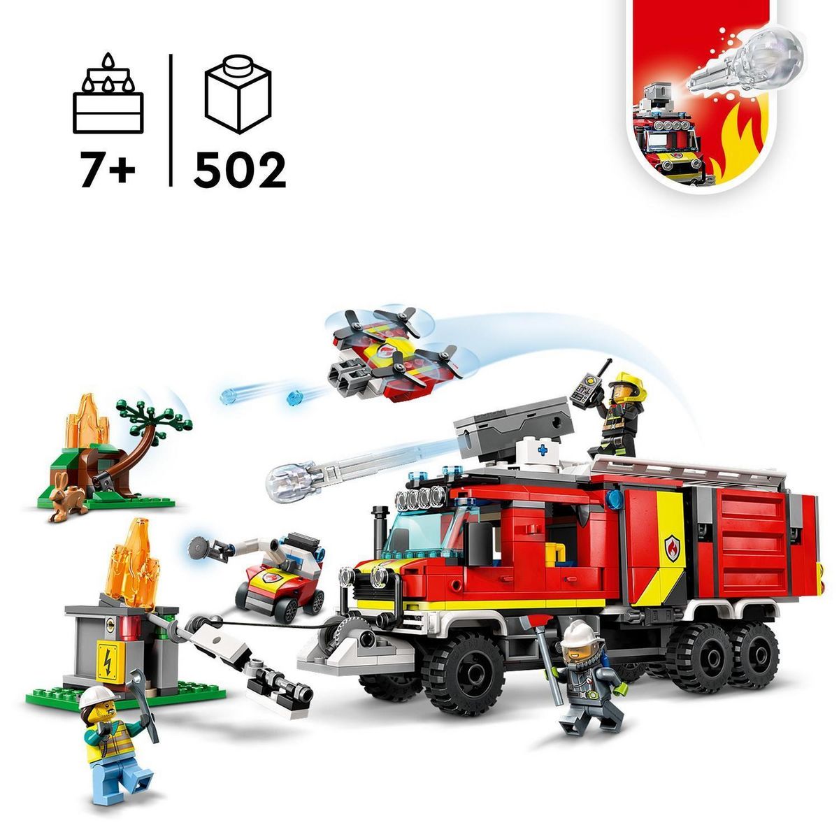 LEGO City 60374 - La camion d'intervention des pompiers
