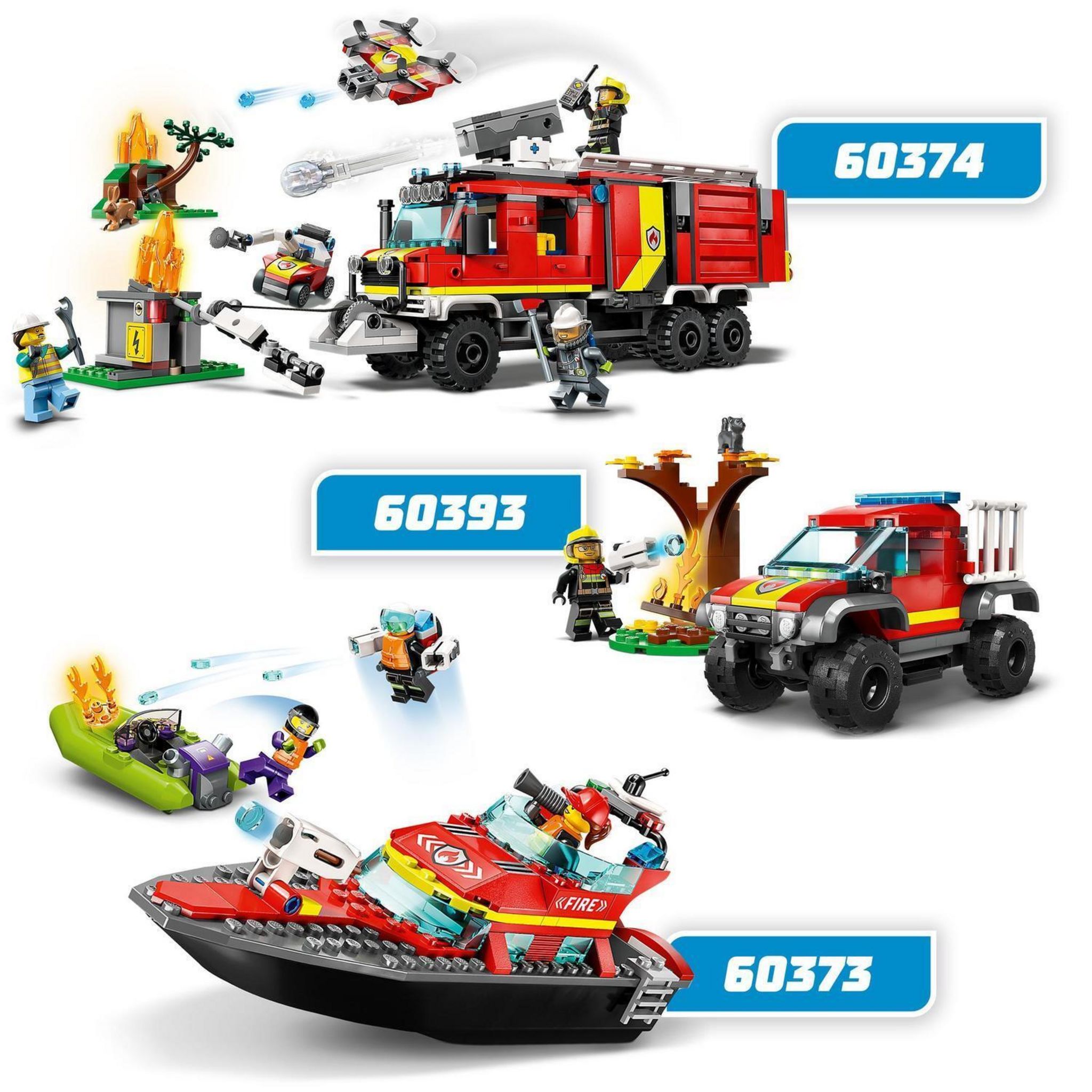 Voir la diapositive 6 : LEGO City 60374 - La camion d'intervention des pompiers