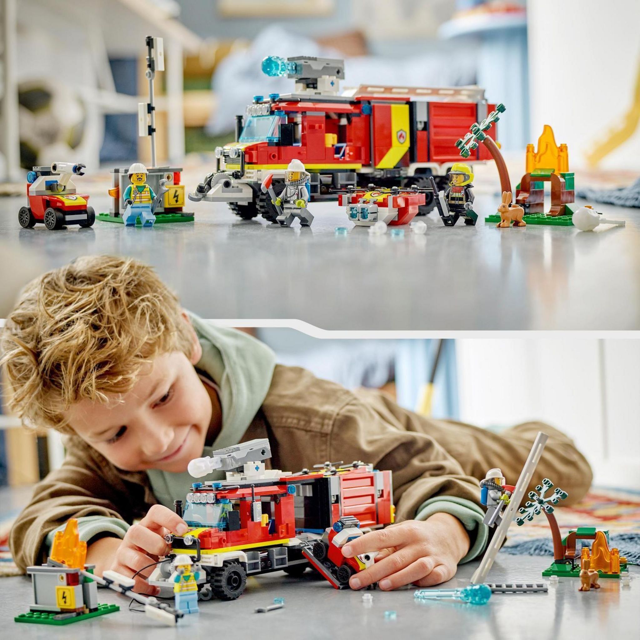 Voir la diapositive 7 : LEGO City 60374 - La camion d'intervention des pompiers