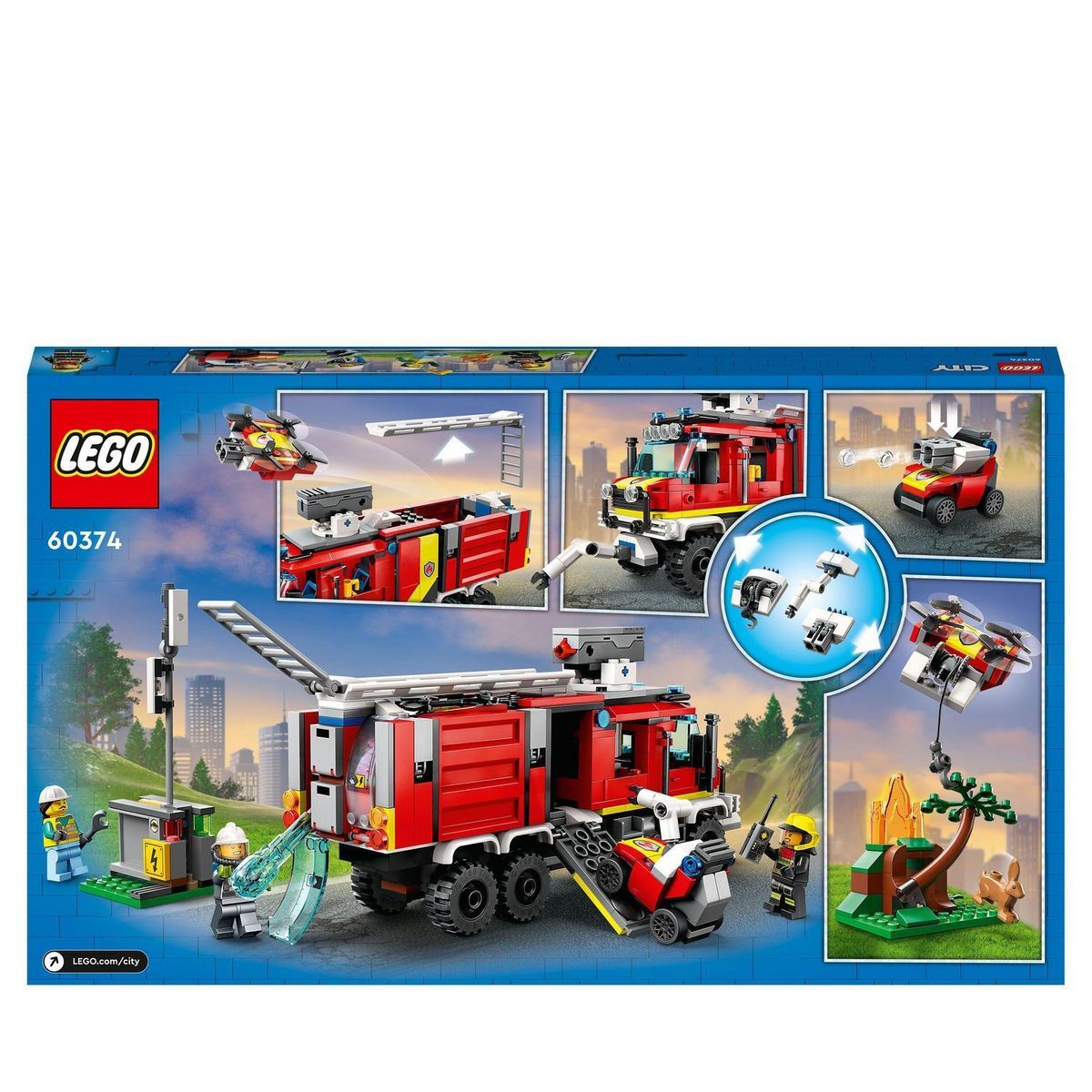 LEGO City 60374 - La camion d'intervention des pompiers