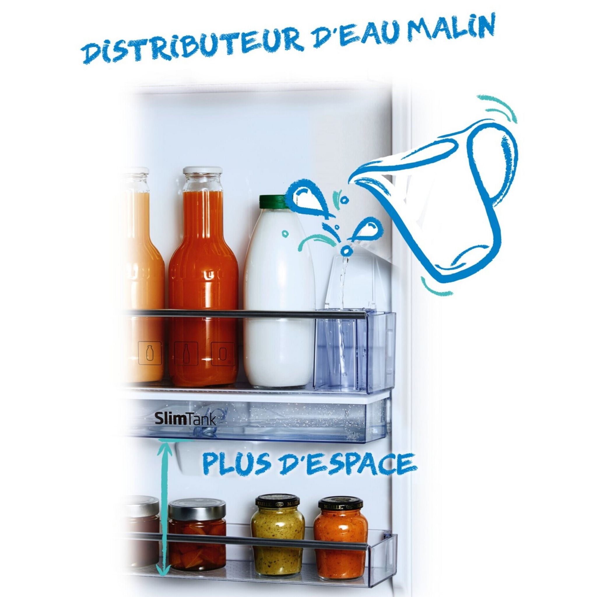 Voir la diapositive 7 : BEKO Réfrigérateur combiné RCNE560K40DSN, 510 L, Froid ventilé No frost, E