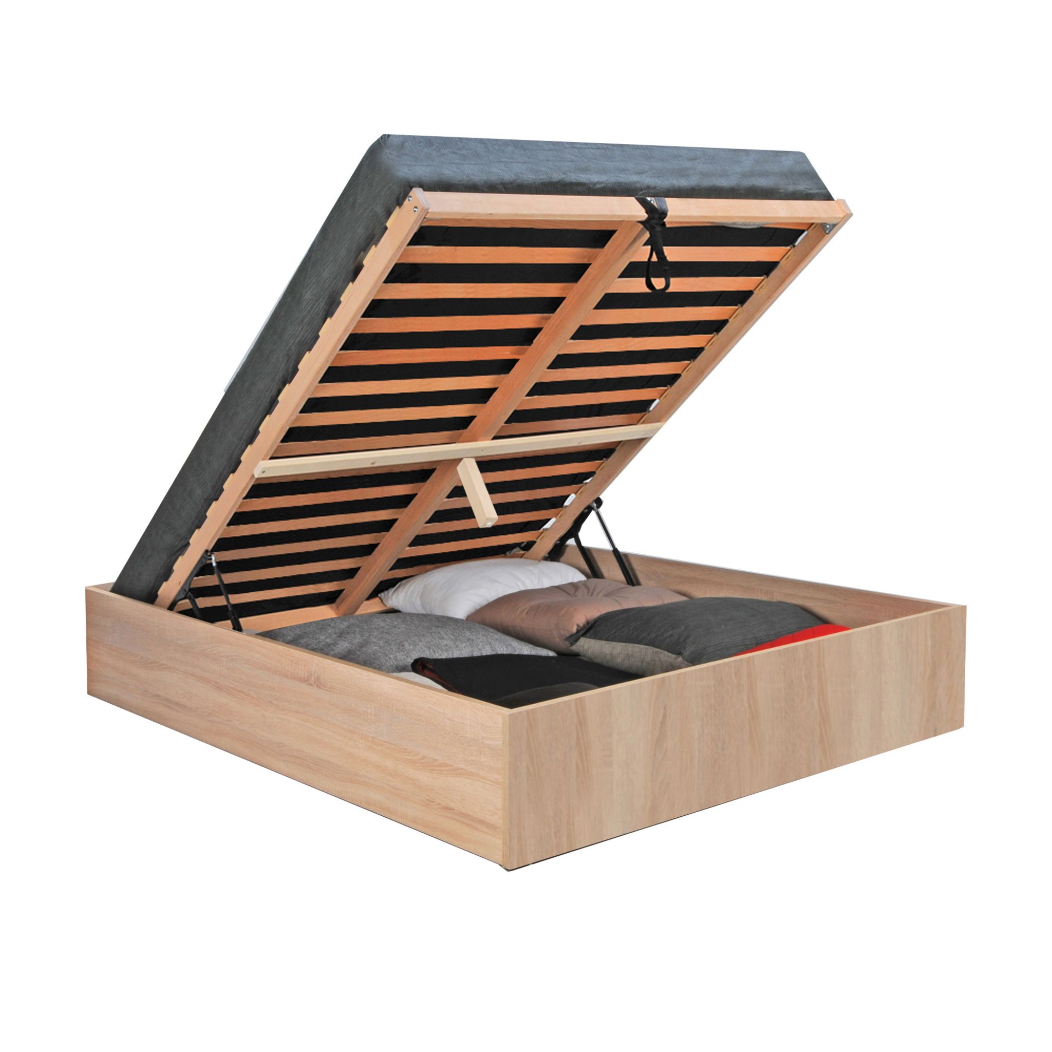 Lit coffre avec sommier relevable  140x190 cm BARCELONA