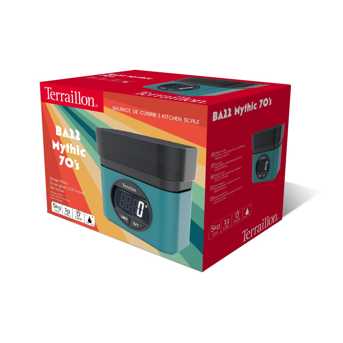 TERRAILLON Balance de cuisine MYTHIC70 - Bleu