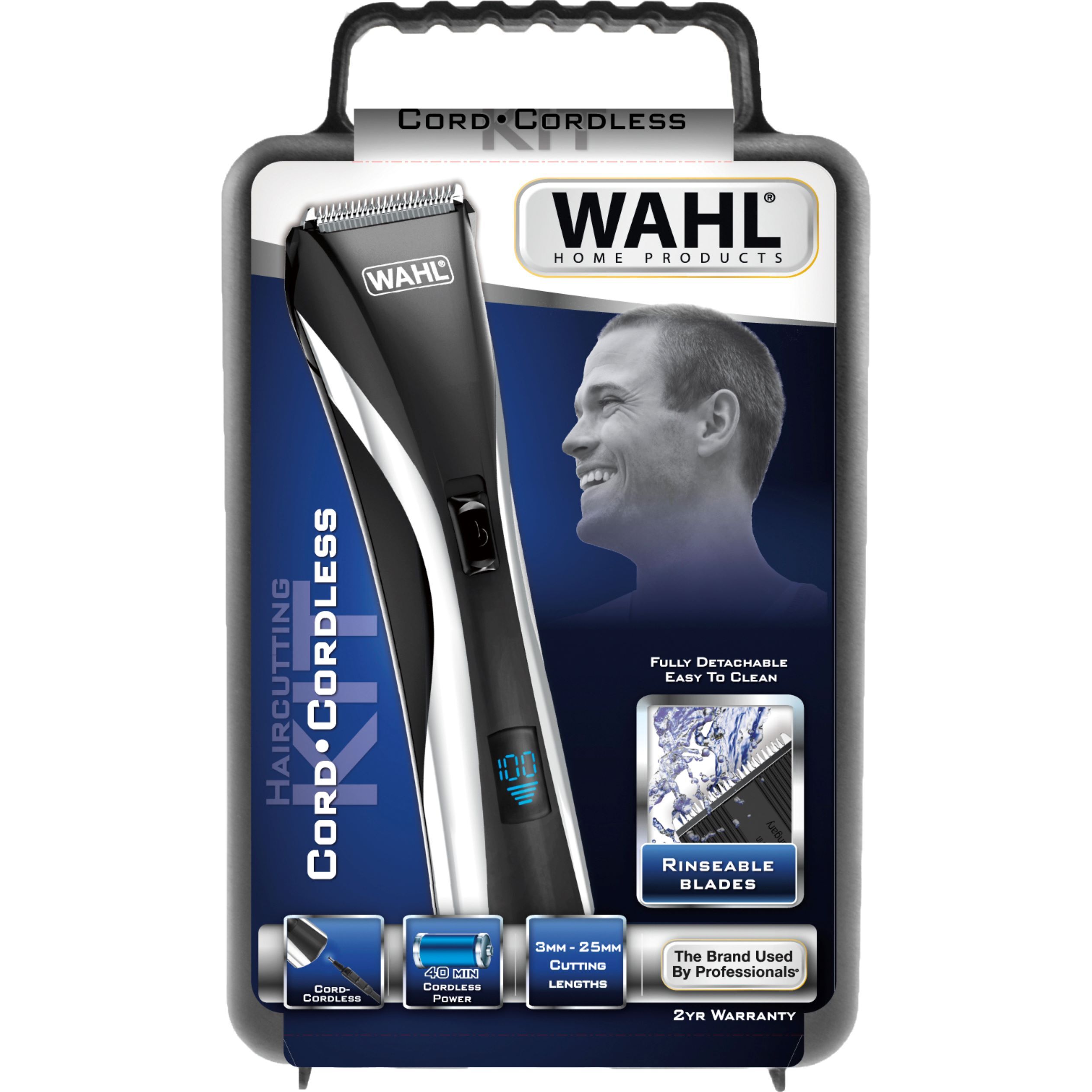 Voir la diapositive 7 : WAHL Tondeuse cheveux hybride 09697-1016 - Noir