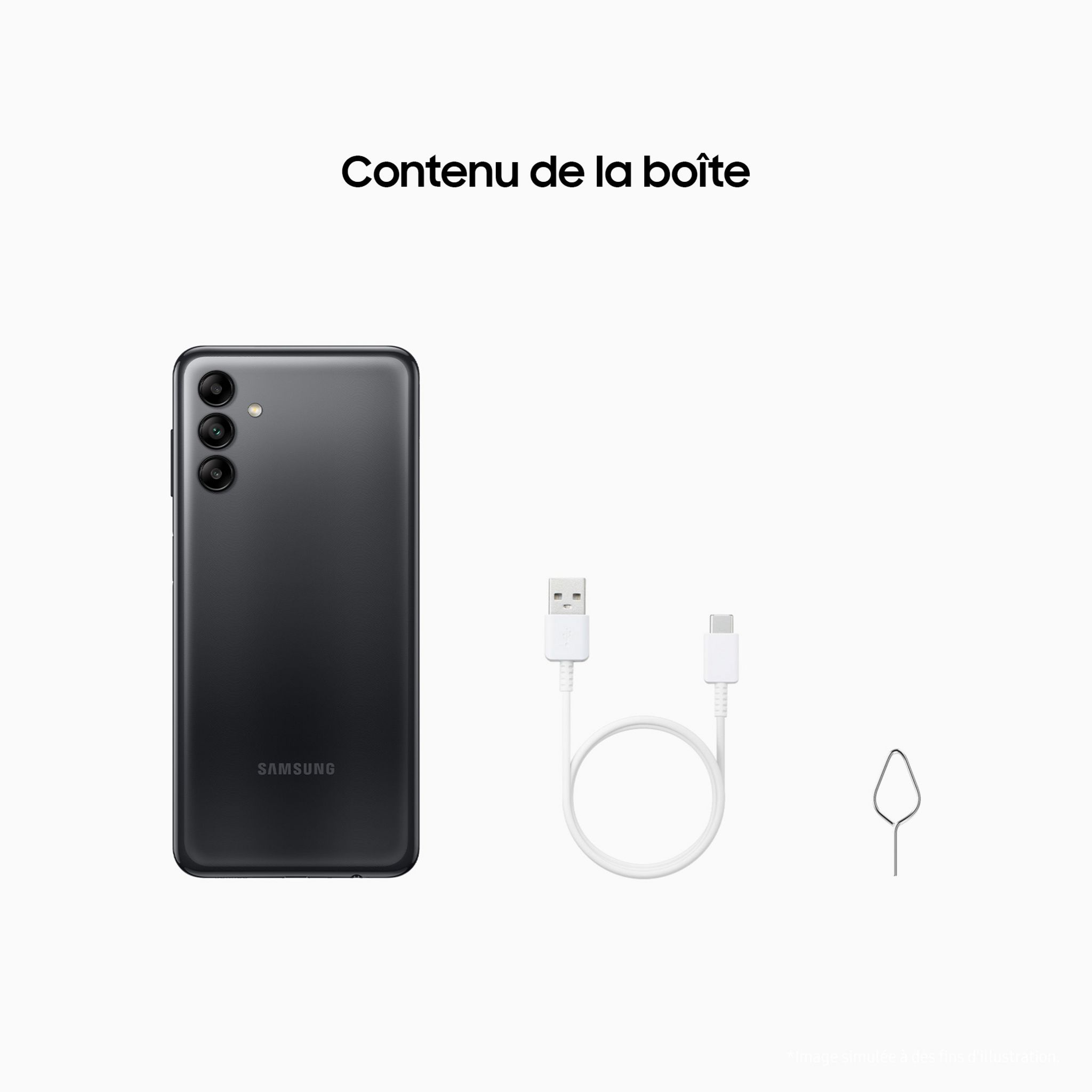 Voir la diapositive 12 : SAMSUNG Galaxy A04S 32GO - Noir
