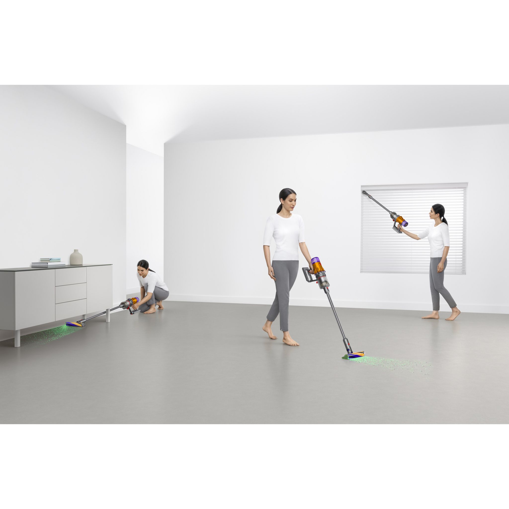 Voir la diapositive 4 : DYSON Aspirateur balai V12 DETECT SLIM ABSOLUT - Gris