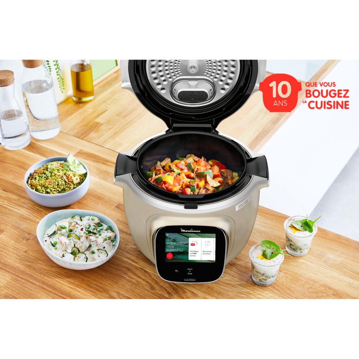 MOULINEX Multicuiseur intelligent Cookeo Touch Wifi EC912A00 - Silver