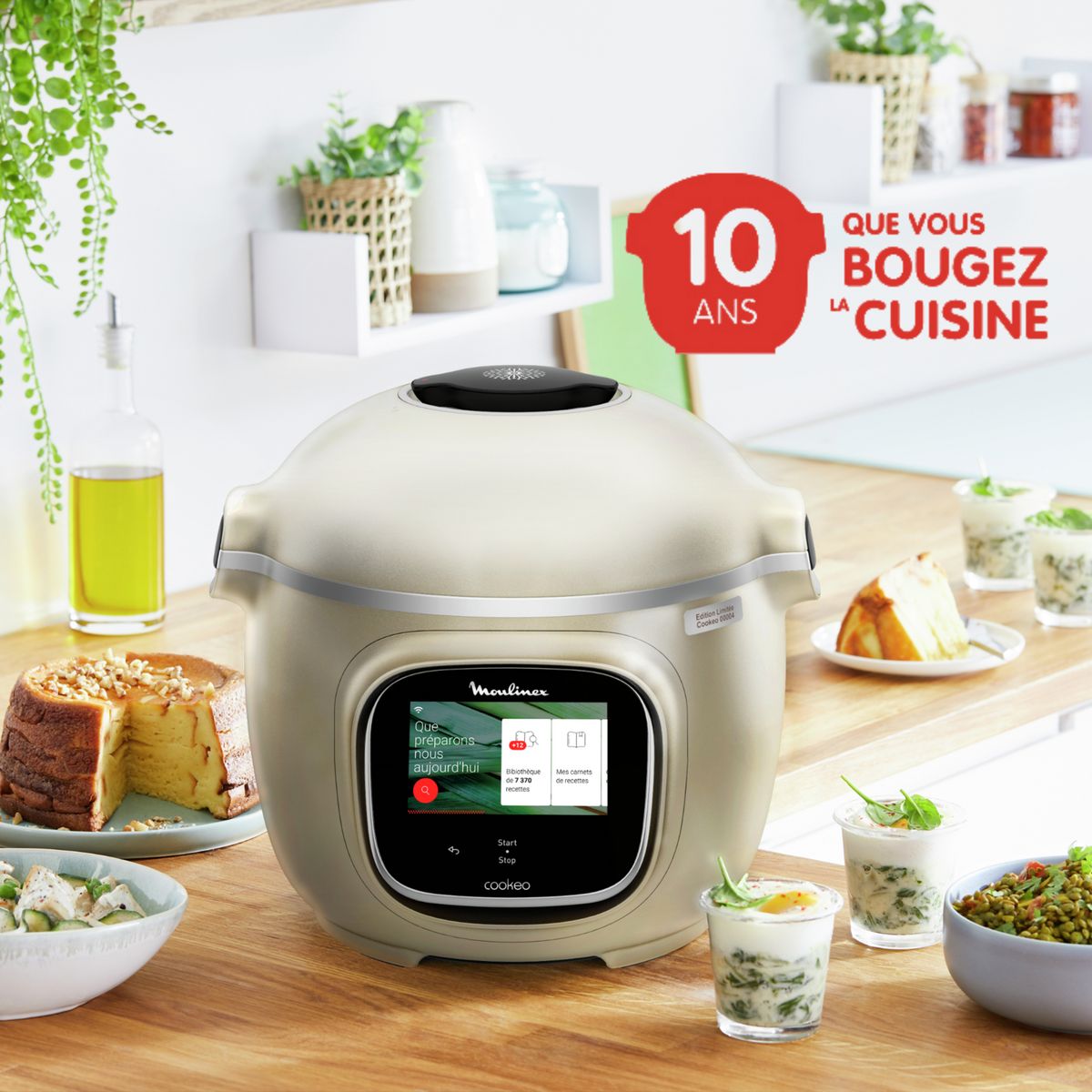 MOULINEX Multicuiseur intelligent Cookeo Touch Wifi EC912A00 - Silver