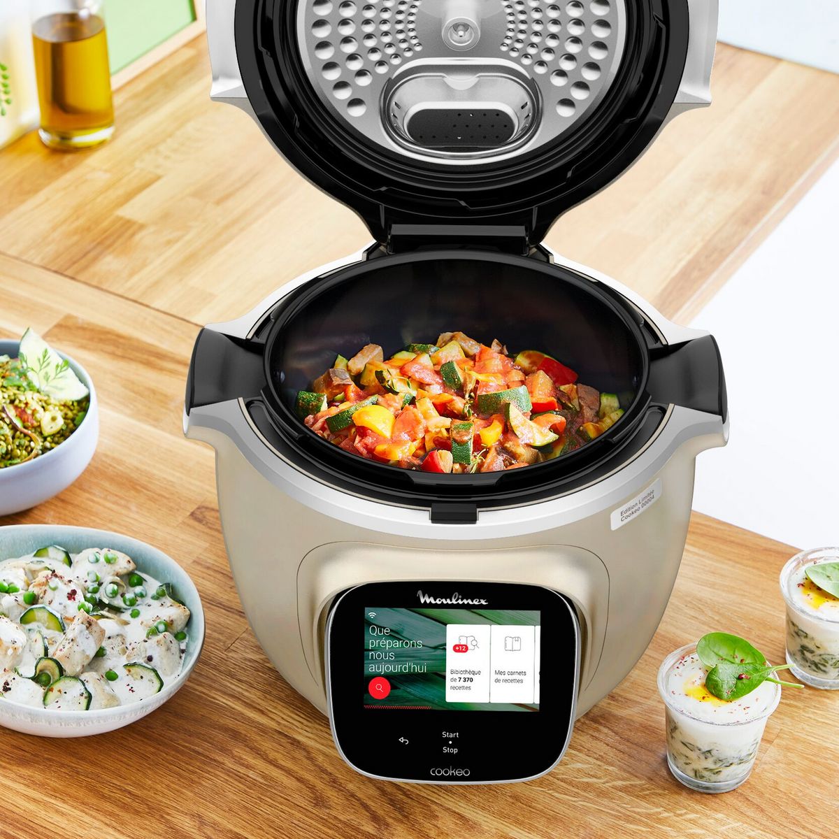 MOULINEX Multicuiseur intelligent Cookeo Touch Wifi EC912A00 - Silver