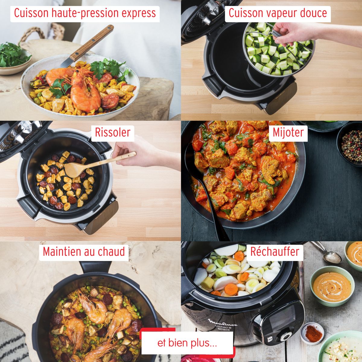 MOULINEX Multicuiseur intelligent Cookeo Touch Wifi EC912A00 - Silver